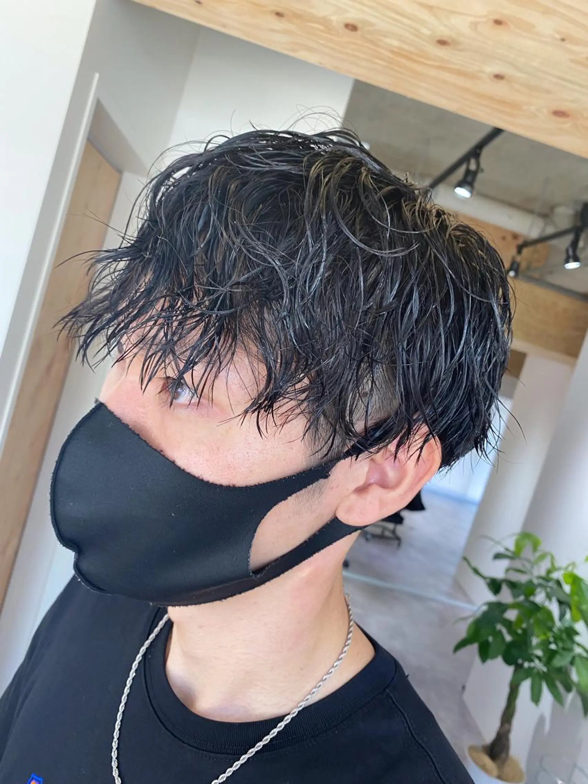 パーマ メンズ カット パーマ ヘアセット メンズブリーチカラー /パーマ ごーた立川のヘアスタイル