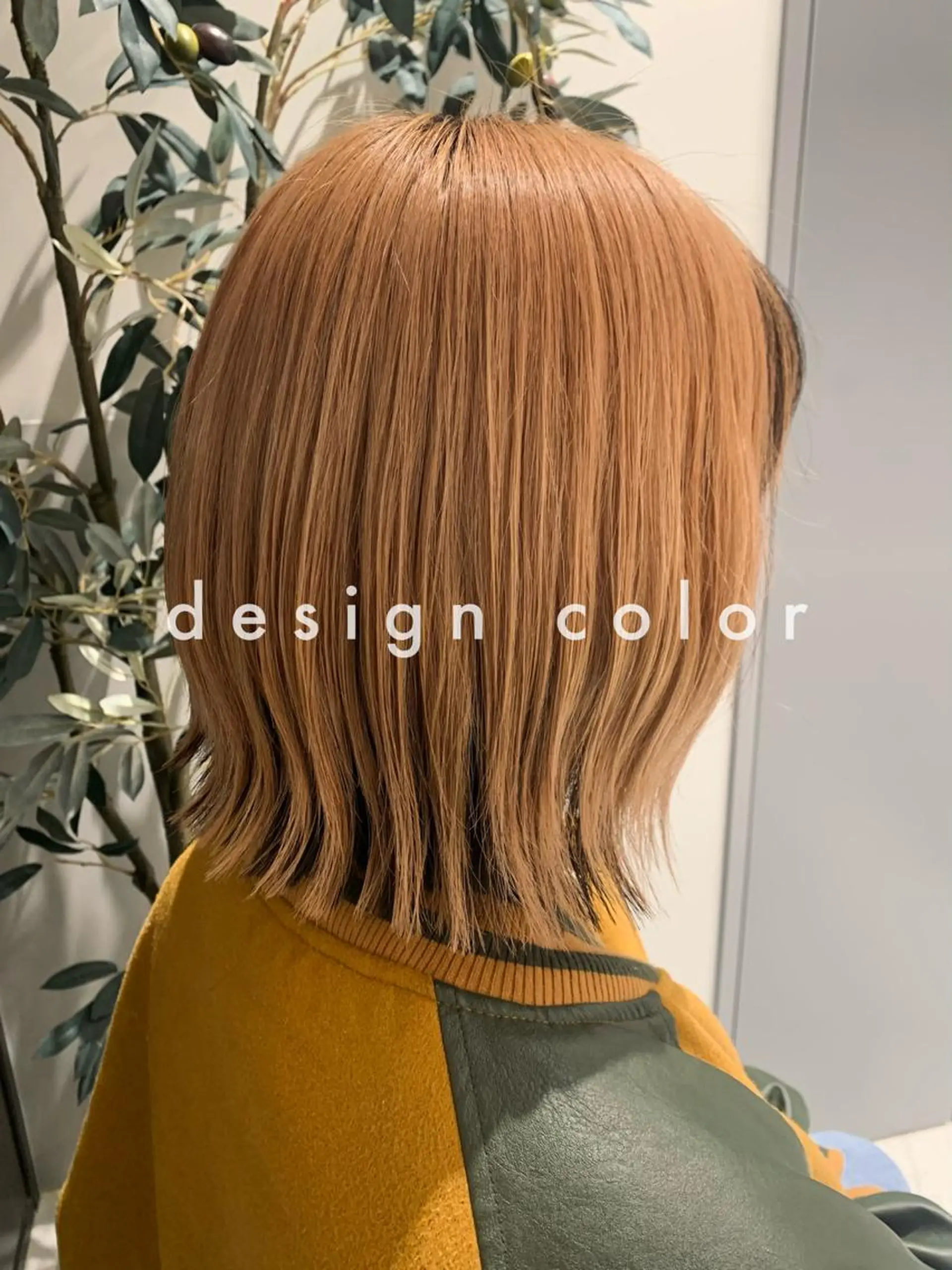 ミディアム カラー RINA🧤 デザインとボブのヘアスタイル