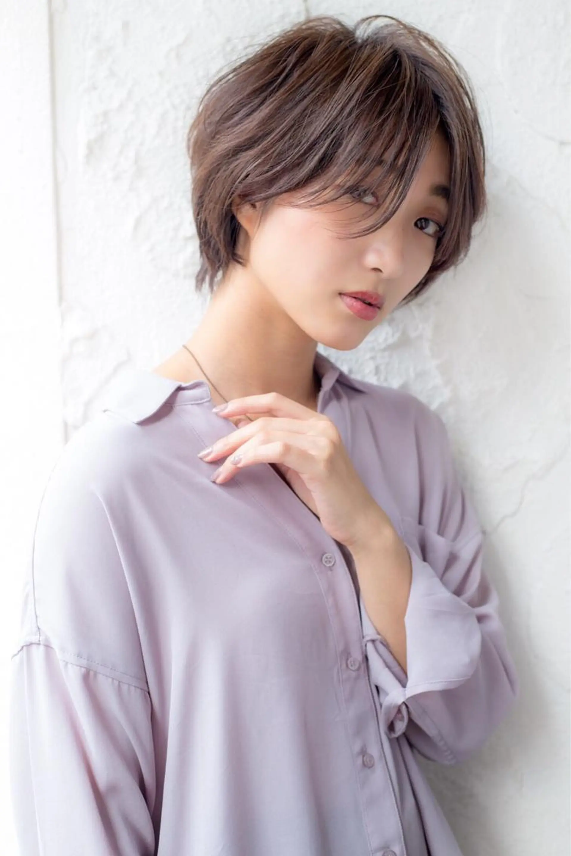 ショート カラー ショートボブ ボブ ショートヘア うざバング Lond re Maison.原宿のヘアスタイル