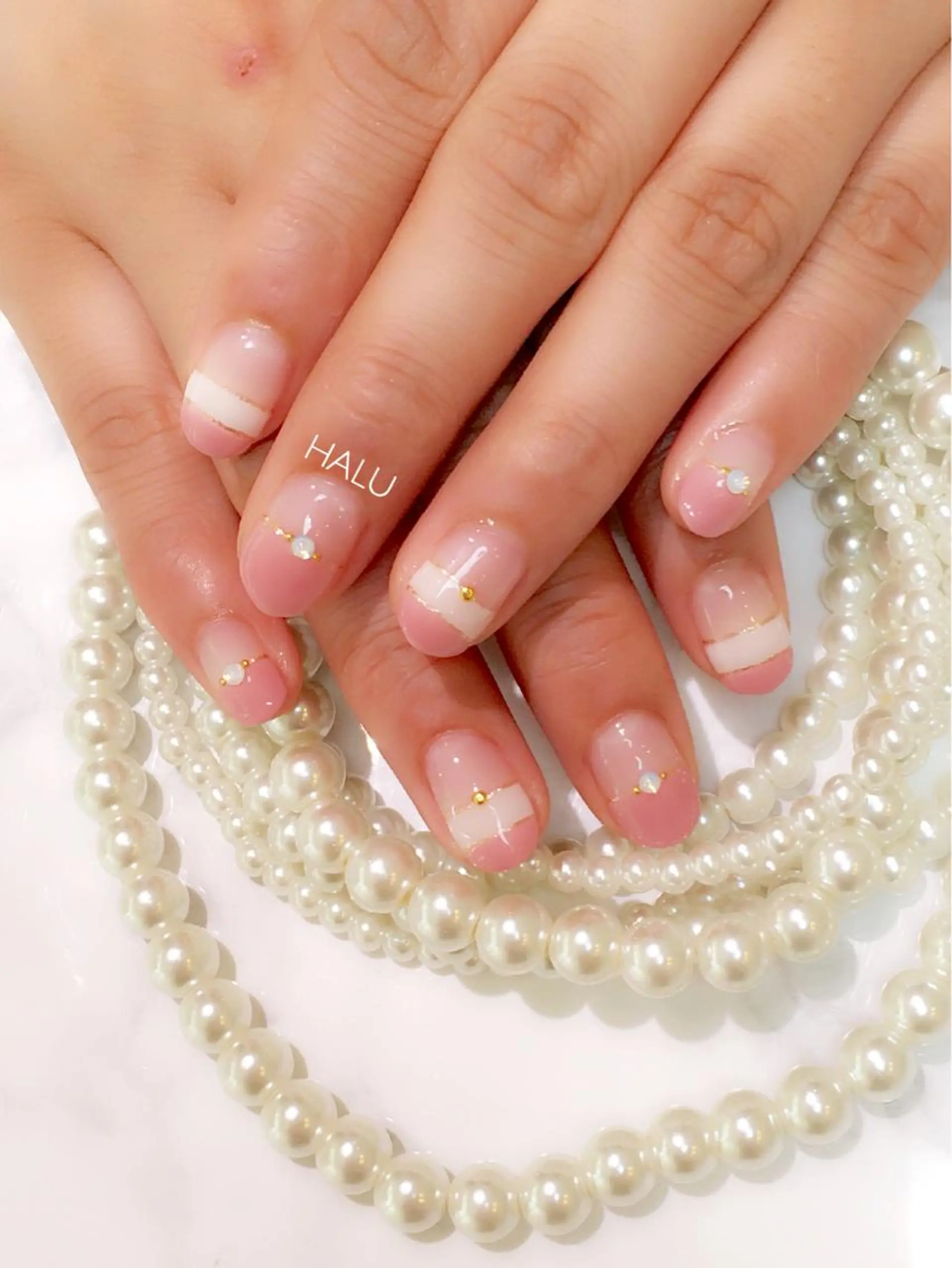 ネイル ショートネイル シンプルネイル HALU ハルのネイルデザイン