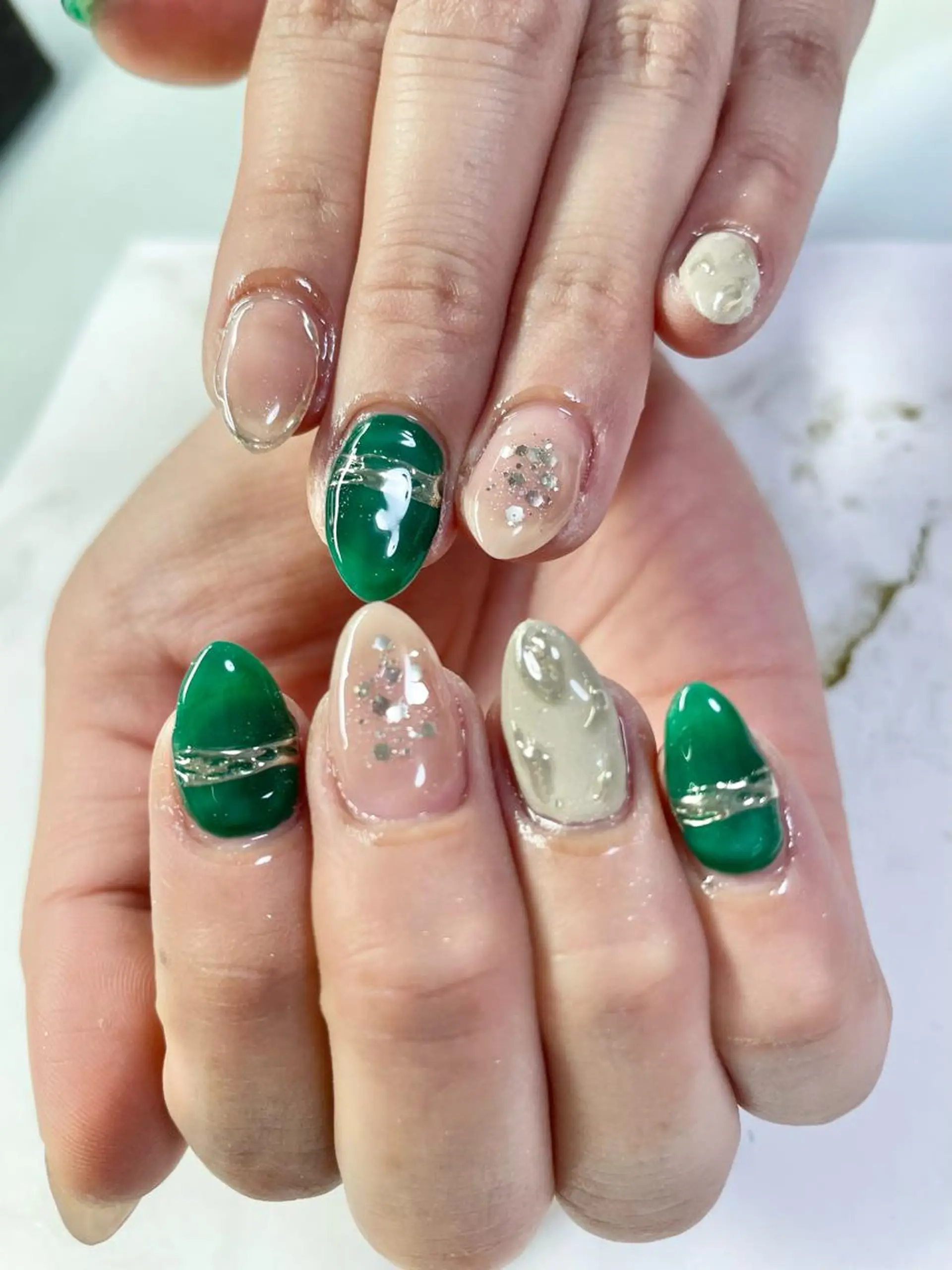 ネイル アートネイル ミラーネイル Y's nailのネイルデザイン