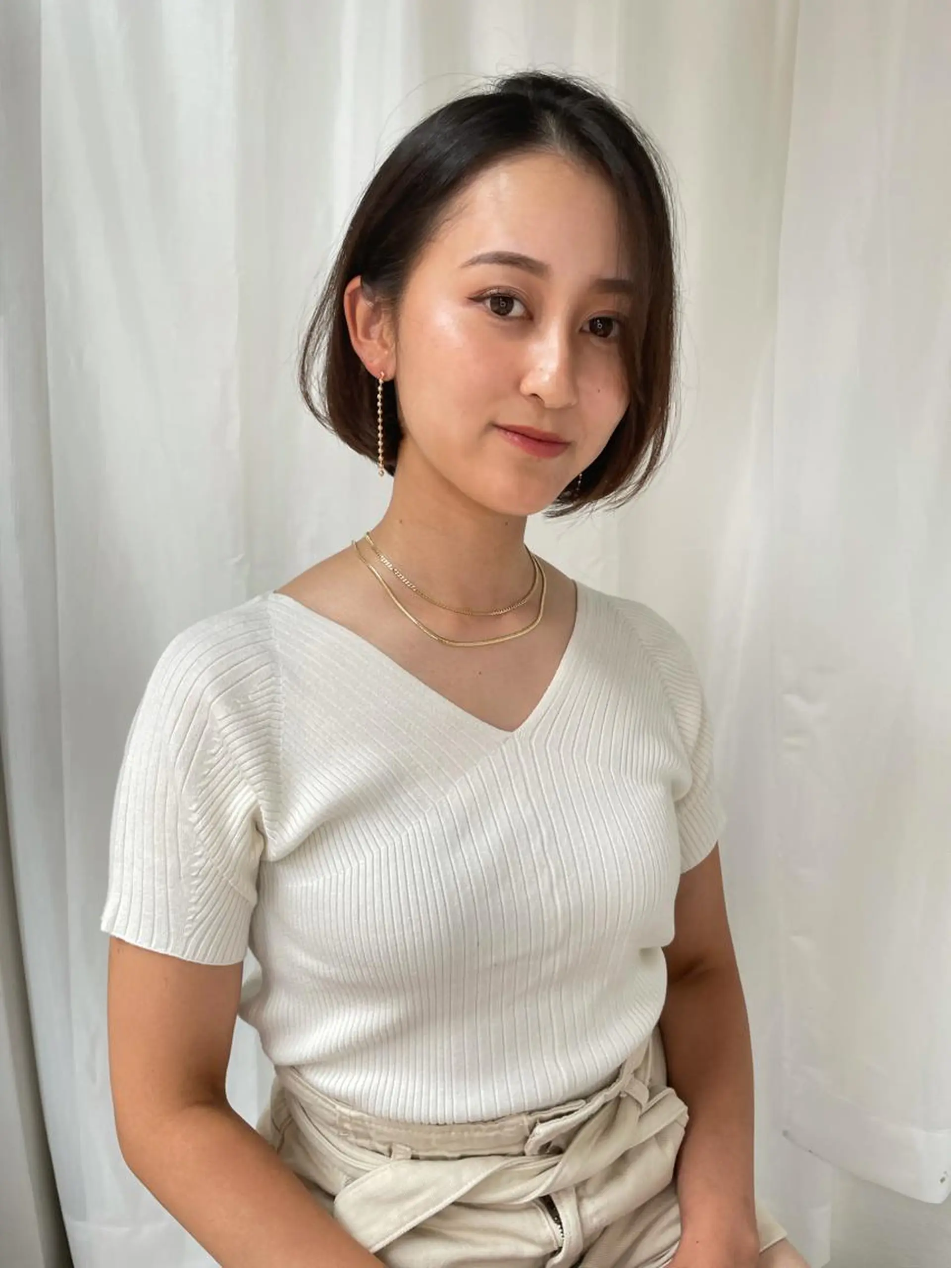 ミディアム 透明感カラー REIのヘアスタイル