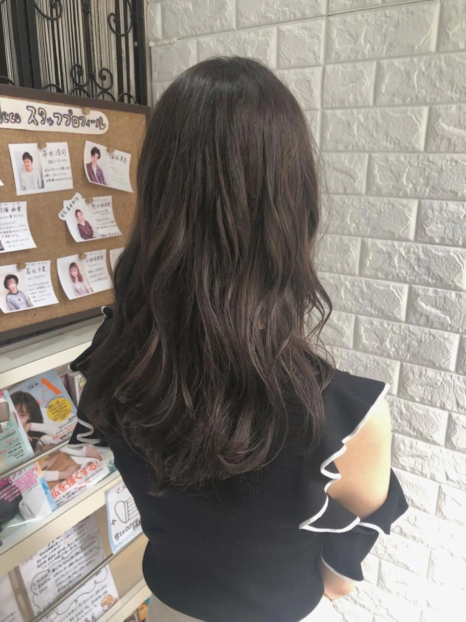 ロング カラー グレージュ 韓国ヘア ♡tomimaのヘアスタイル