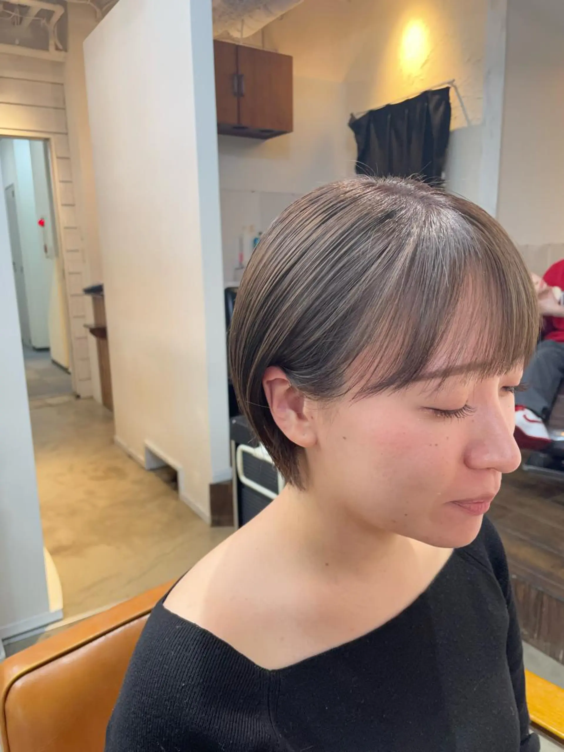 ショート カラー ショートボブ ハンサムショート ブリーチ ブリーチなしカラー ボブ 👑銀座ショート/ 絶壁補正/金子涼👑のヘアスタイル