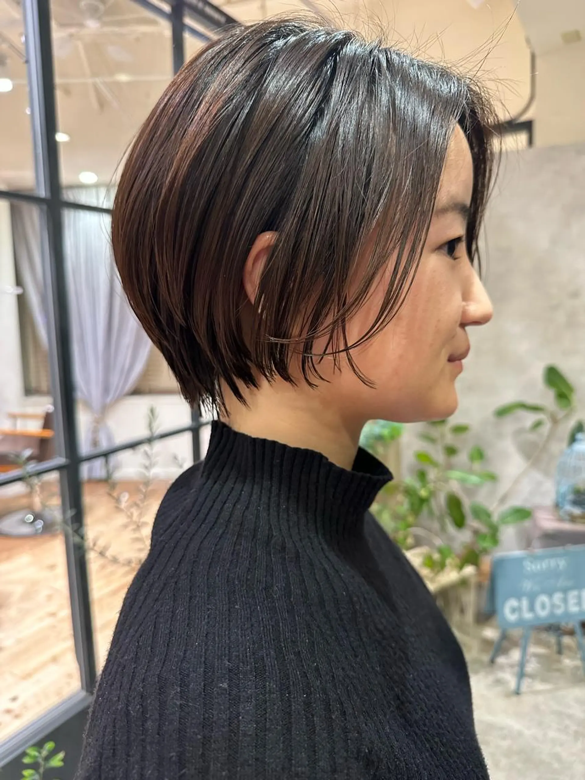 ショート カット 平野恵/透明感カラー ブリーチ/ボブのヘアスタイル