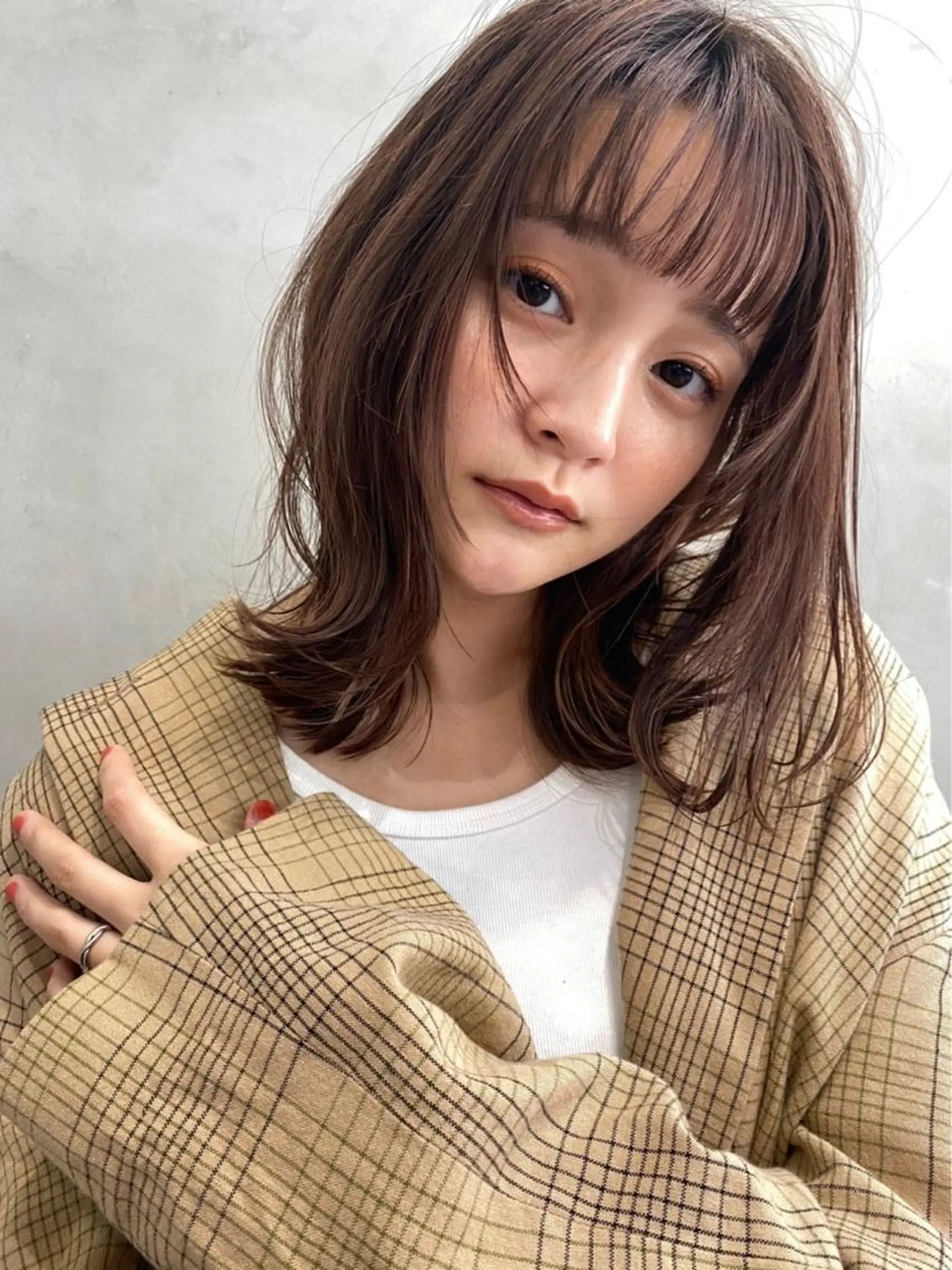 ミディアム カット ヘアセット 🎊LUK🎊_公 式_🩵髪質改善🩵のヘアスタイル