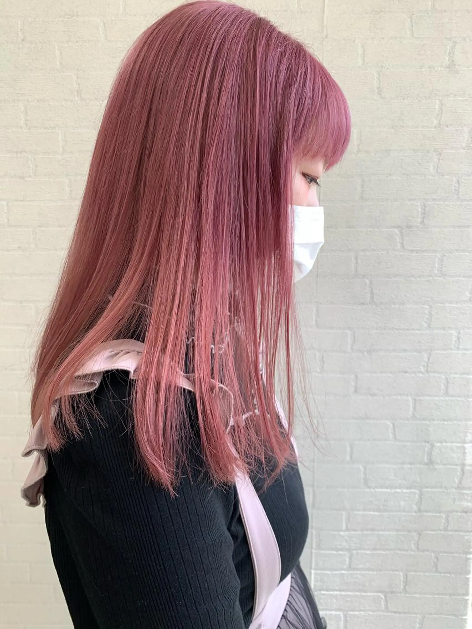 セミロング カラー 立川 奈那子のヘアスタイル