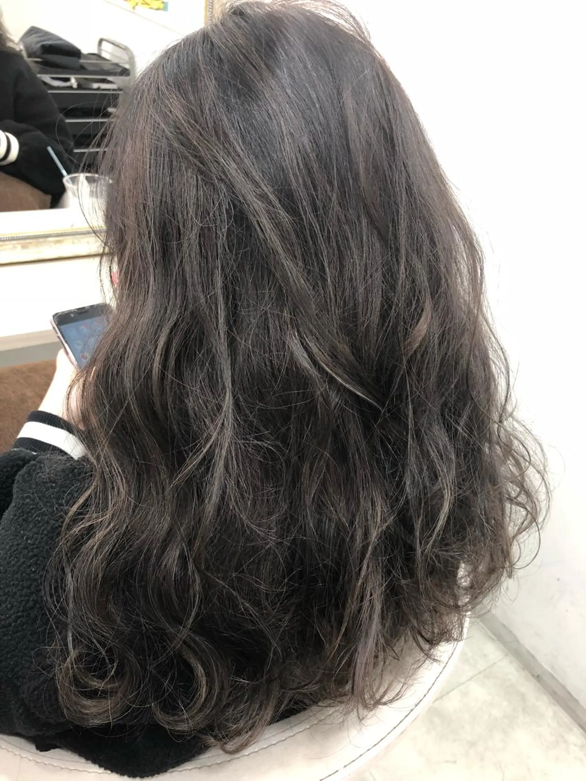 ミディアム カラー 髪質改善 中川　翔のヘアスタイル