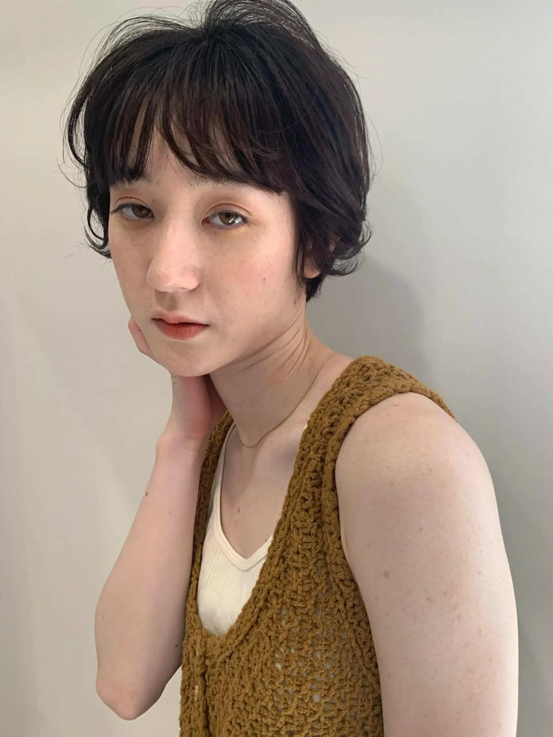 ショート カット ヘアカラー 縮毛矯正 トリートメント 名駅🦢大人艶カラー 🪽カミヤアカネのヘアスタイル
