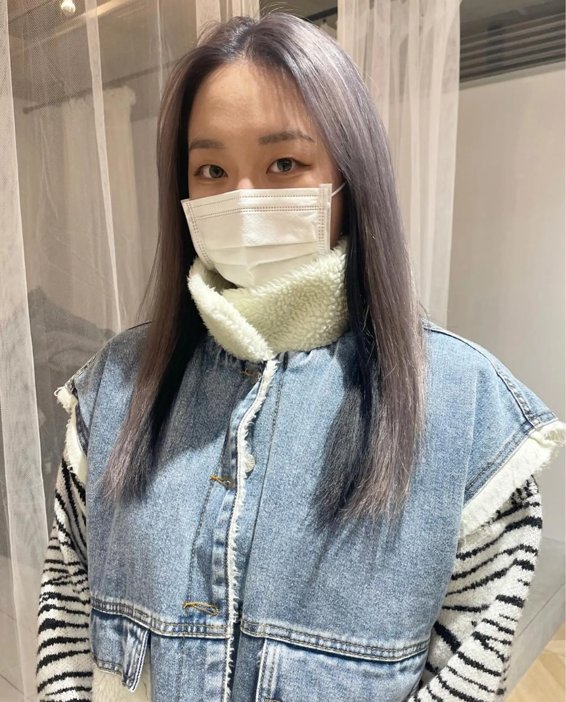 ロング カラー デザインカラー chiharu ボブ/レイヤーのヘアスタイル