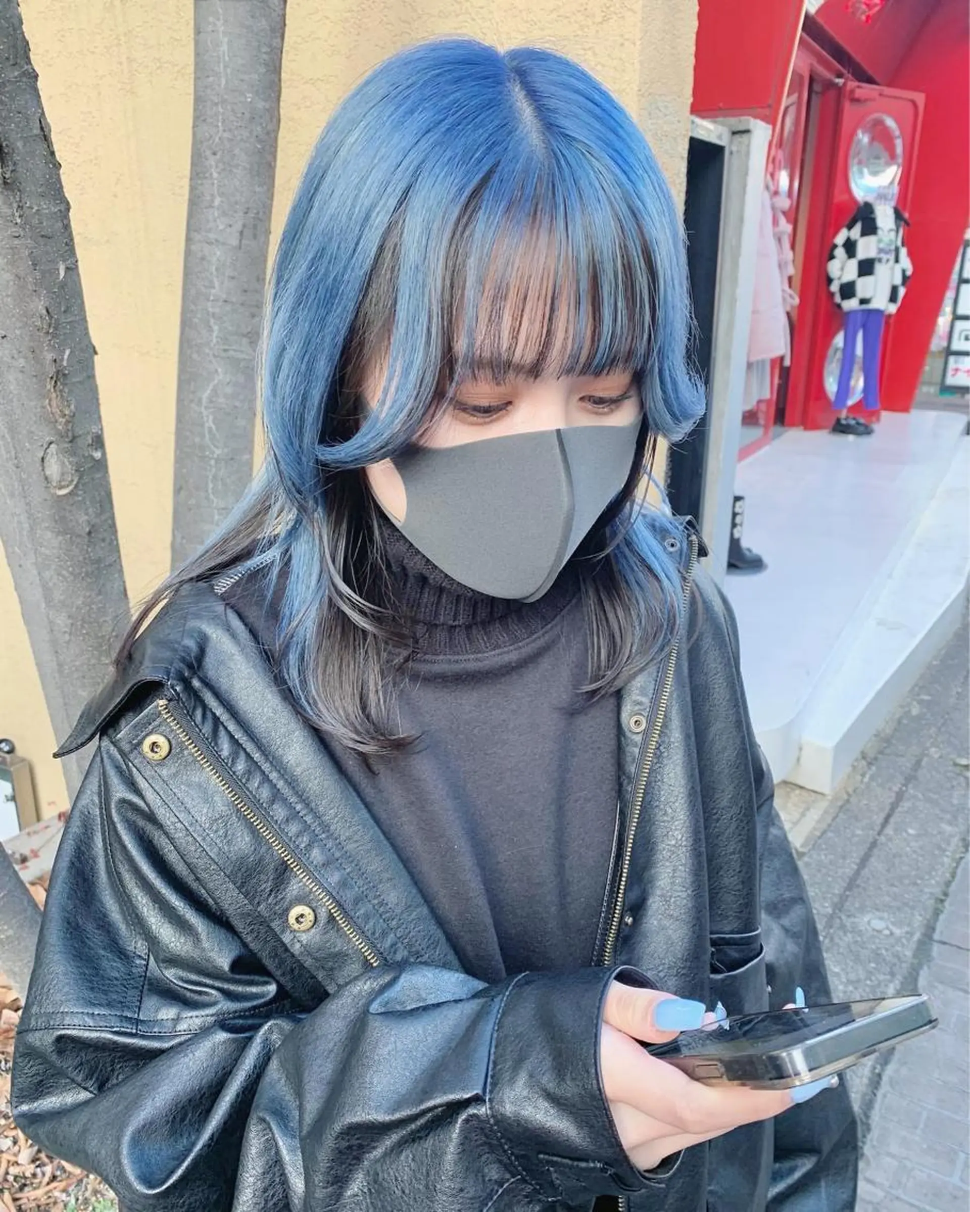 セミロング カラー ブリーチ インナーカラー カット ヘアカラー 🐝 hachi🐝のヘアスタイル