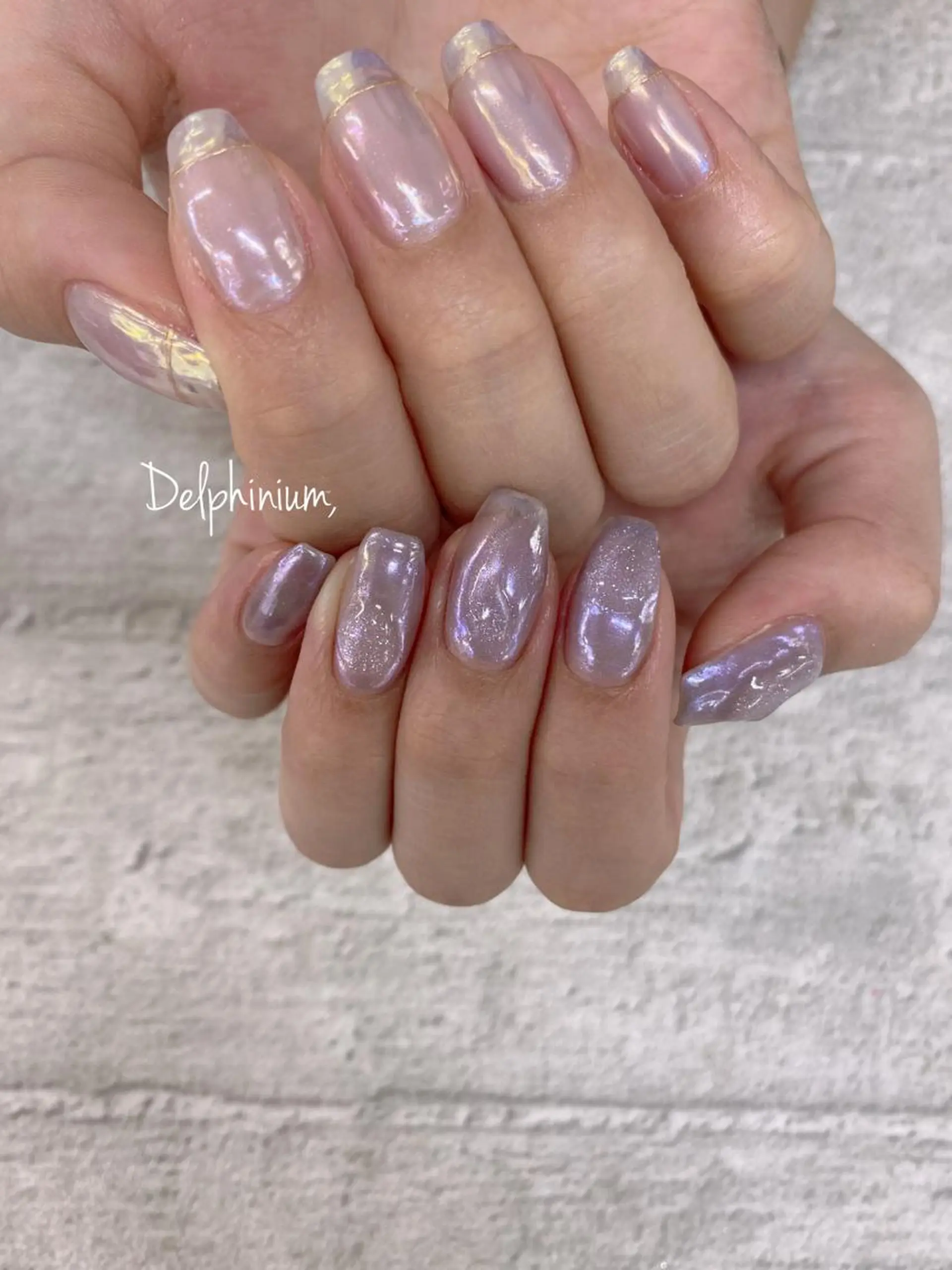 ネイル カジュアル ニュアンスネイル ハンドネイル 岡本 友恵のネイルデザイン