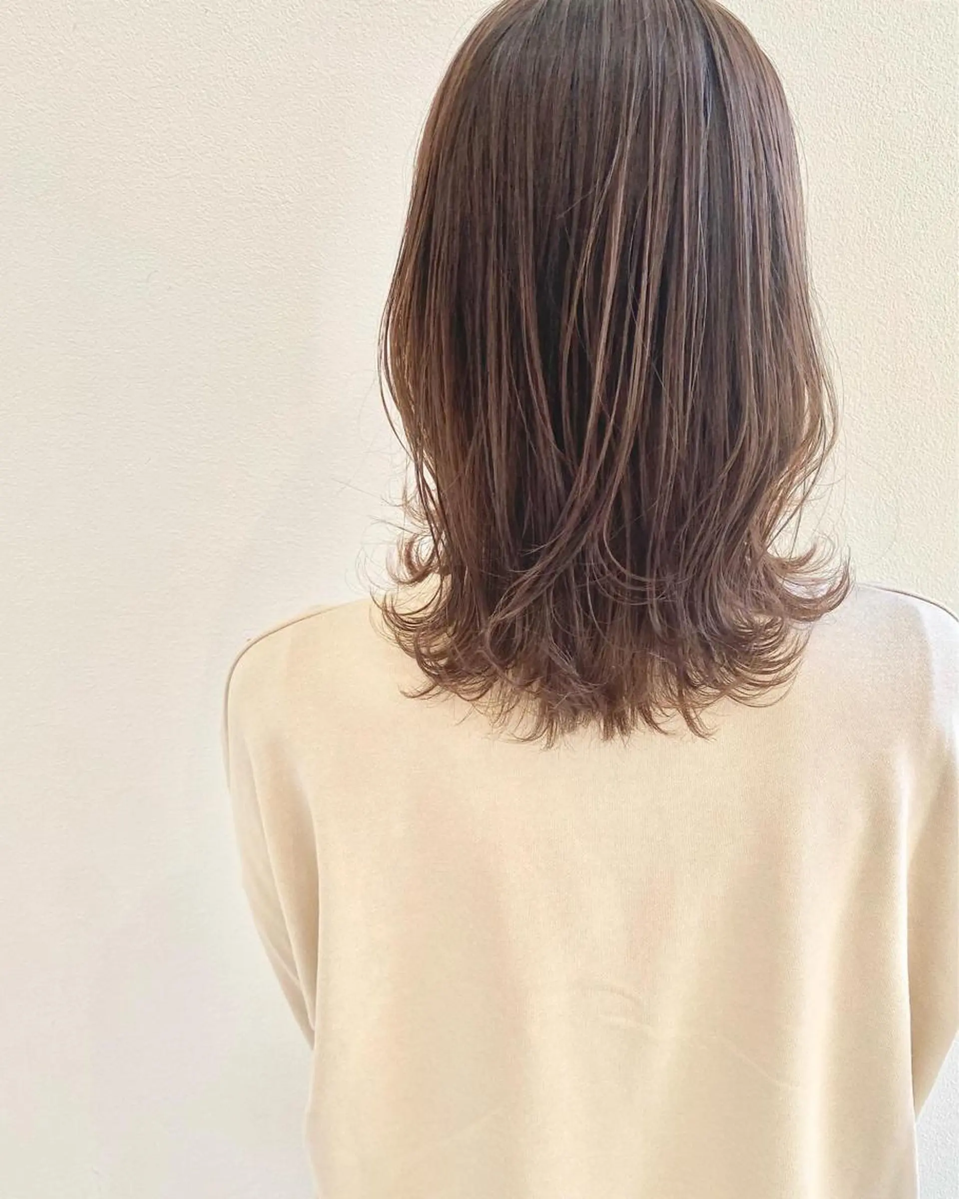 セミロング カット ヘアカラー トリートメント MYRTLE TSUNODAのヘアスタイル