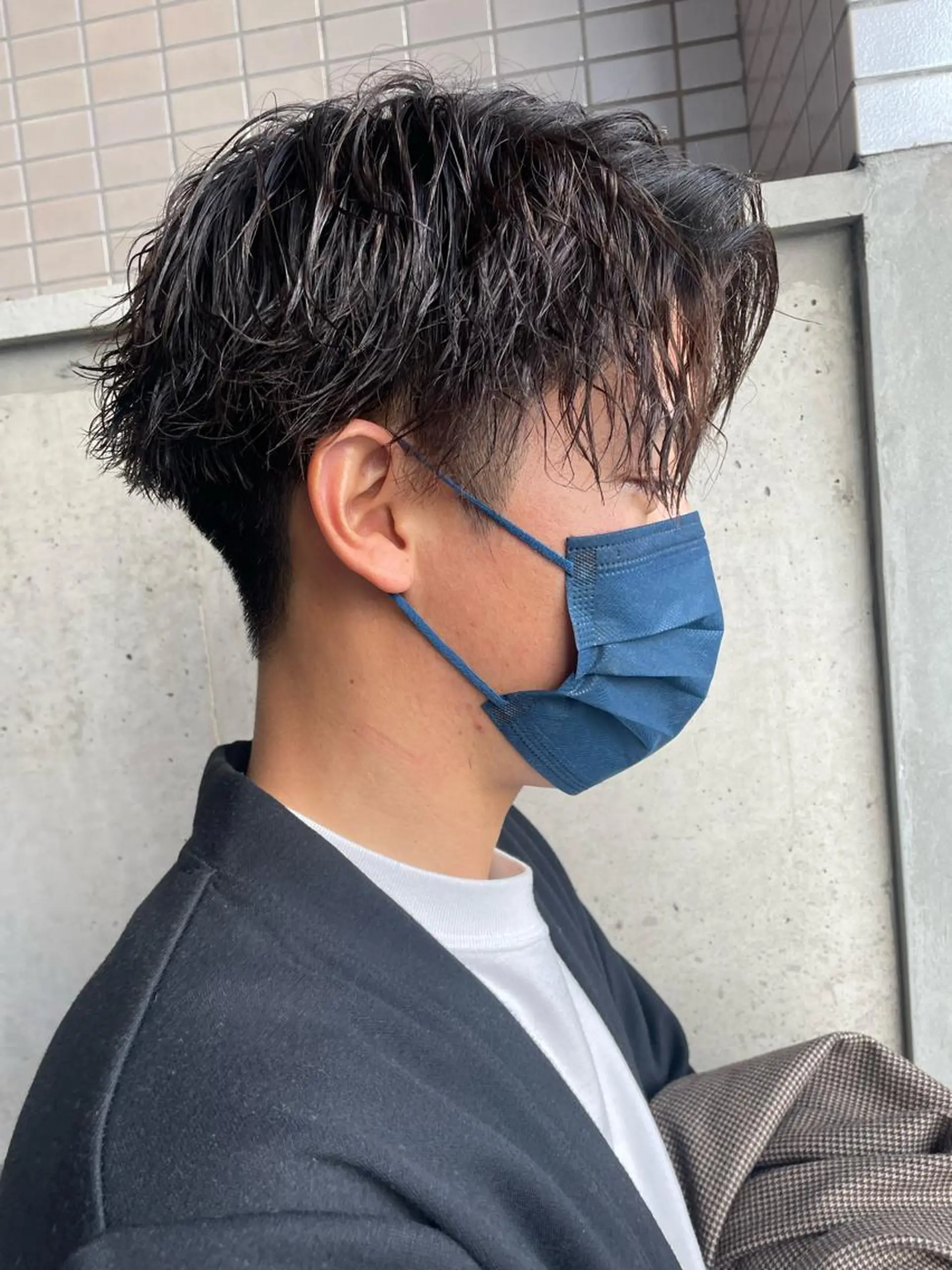 パーマ メンズ カット パーマ 大阪メンズ 美容師井上智博のヘアスタイル