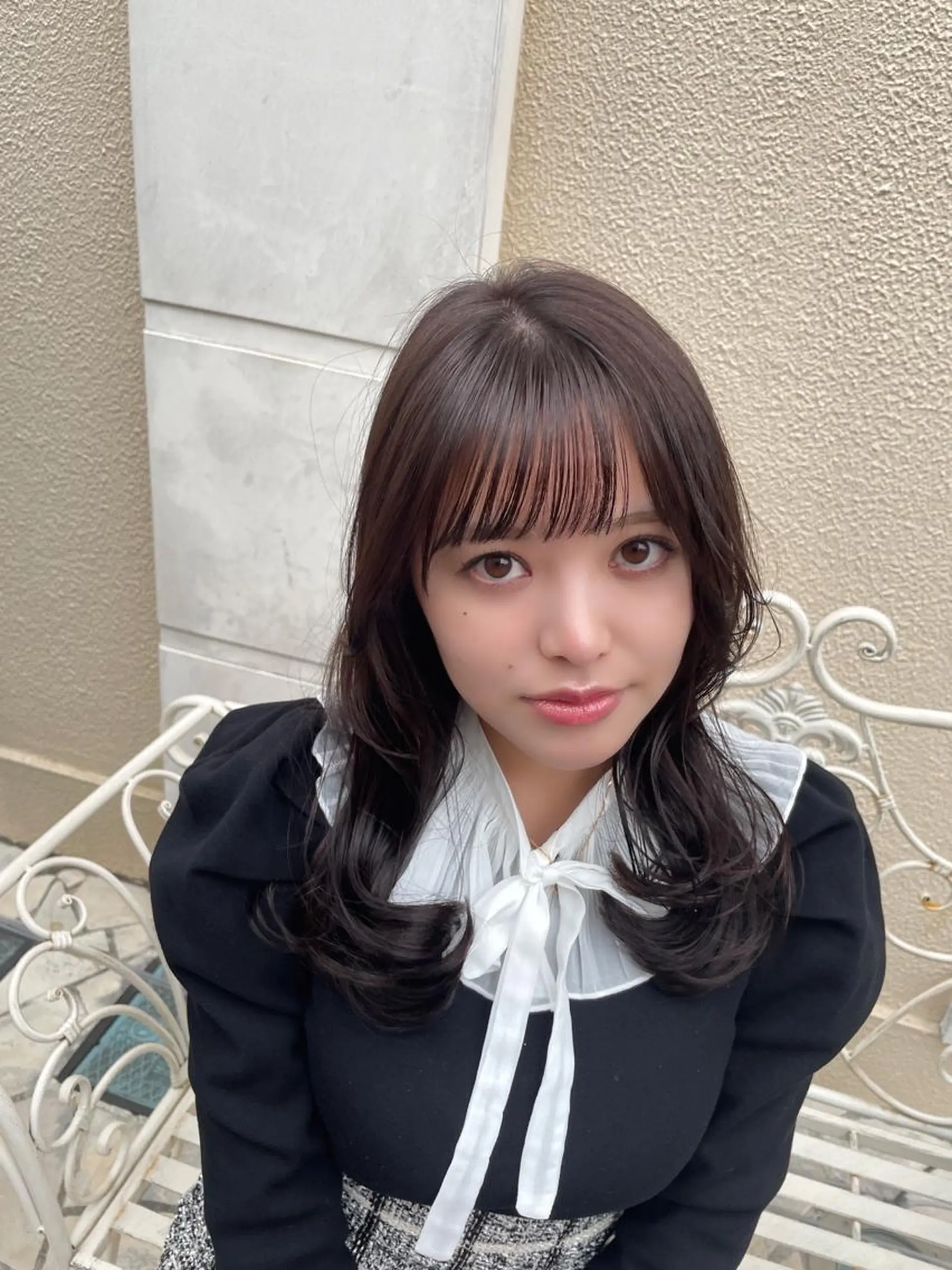 セミロング カラー パーマ 透明感カラー グレージュ ラベンダーカラー ラベンダーグレージュ ラベンダーグレー カット 縮毛矯正 トリートメント BEBE所属・ご新規様限定 透明感カラーKANAのヘアスタイル