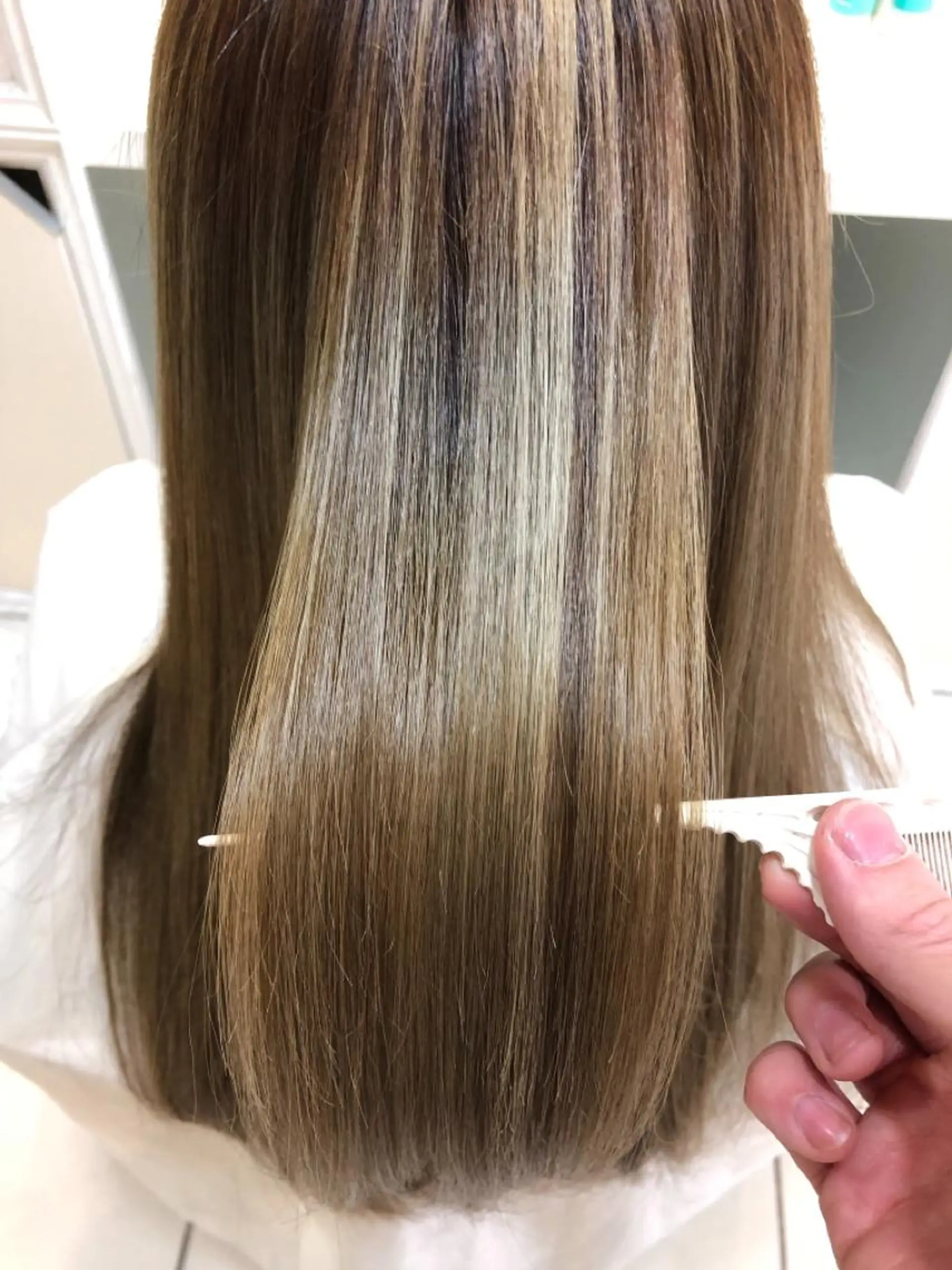 ロング 髪質改善 縮毛矯正 トリートメント カット ヘアカラー 🌈ぷる艶カラー🌈 髪質改善👑柳沼尚貴のヘアスタイル