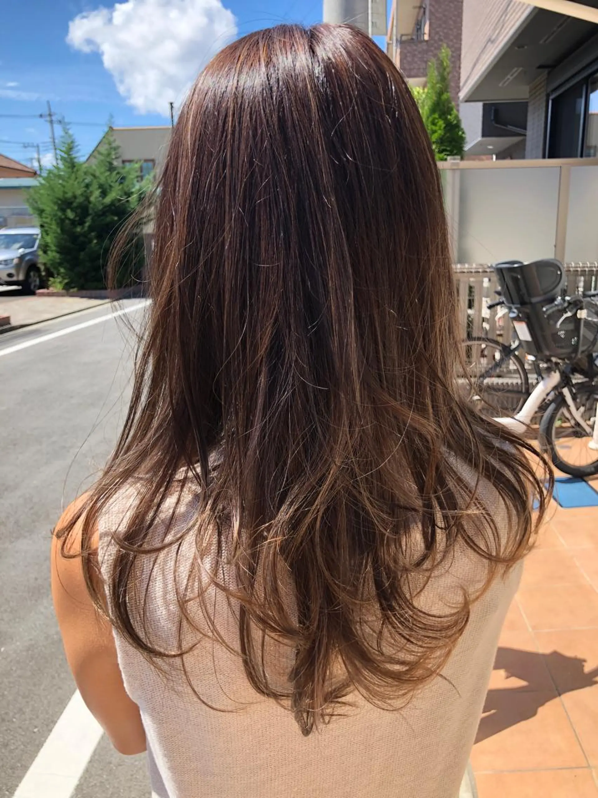 ロング カラー ダブルカラー🎉 ハイトーン🎉スドウのヘアスタイル