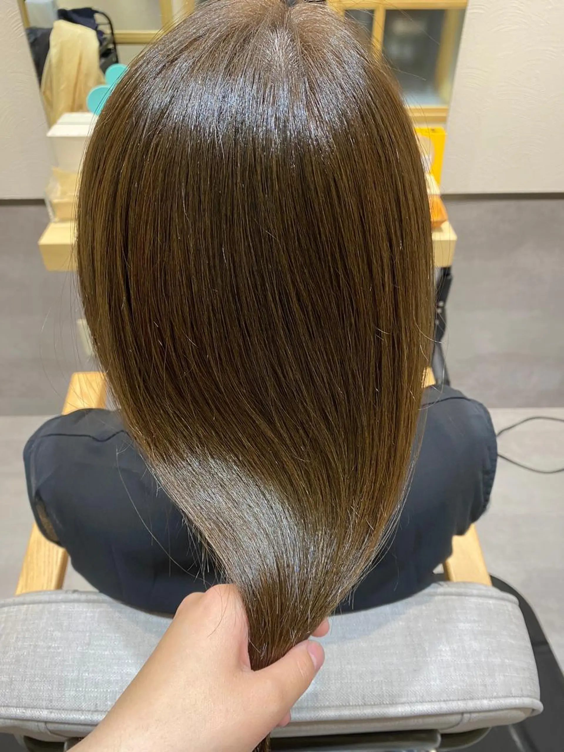 ロング カラー カット ヘアカラー トリートメント やまぐち あやみのヘアスタイル