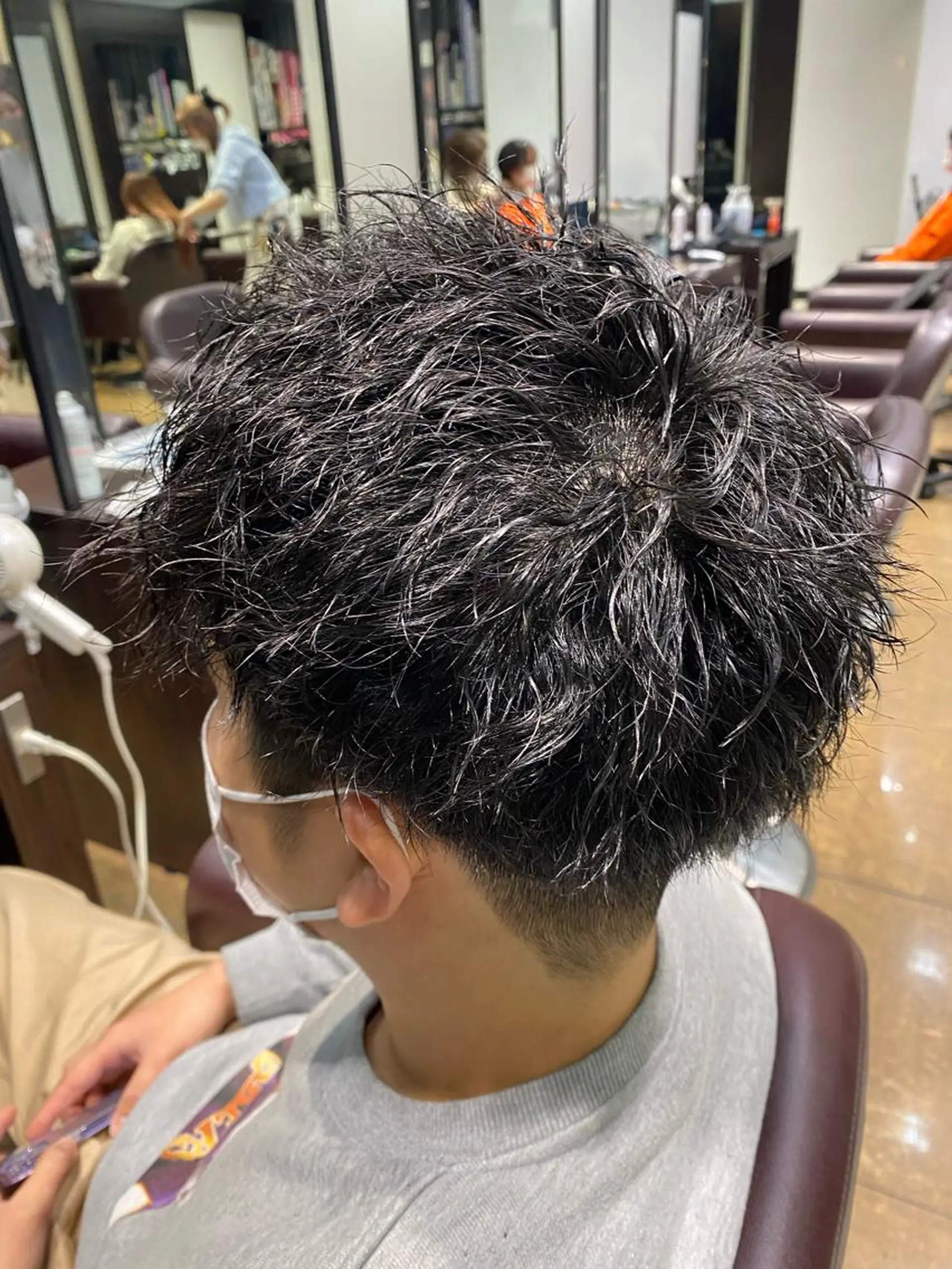 ショート メンズ 酸スト/フェザー パーマ/三谷海斗のヘアスタイル