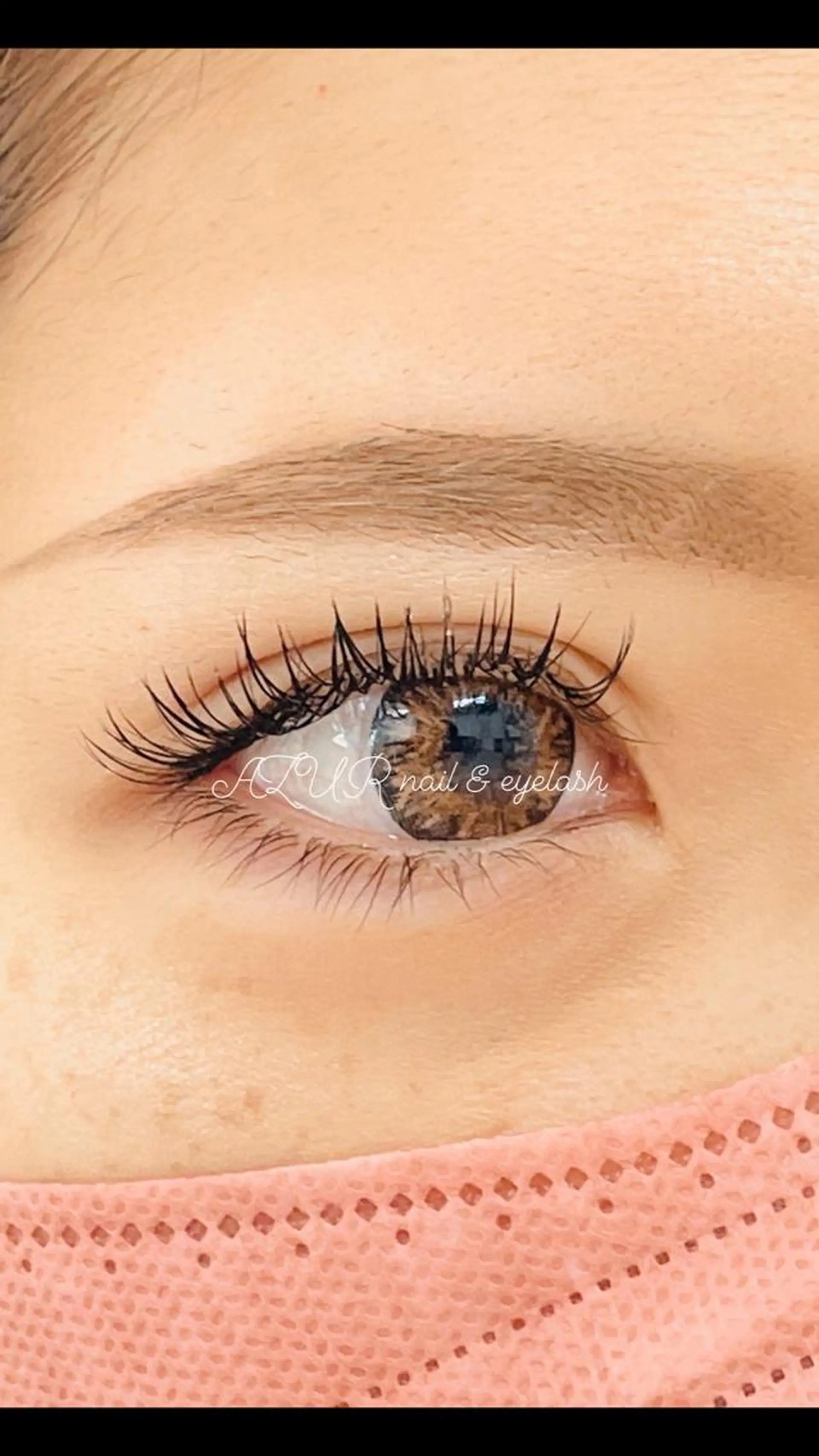 マツエク・マツパ フラットラッシュ AZUR N&eyelashのネイルデザイン