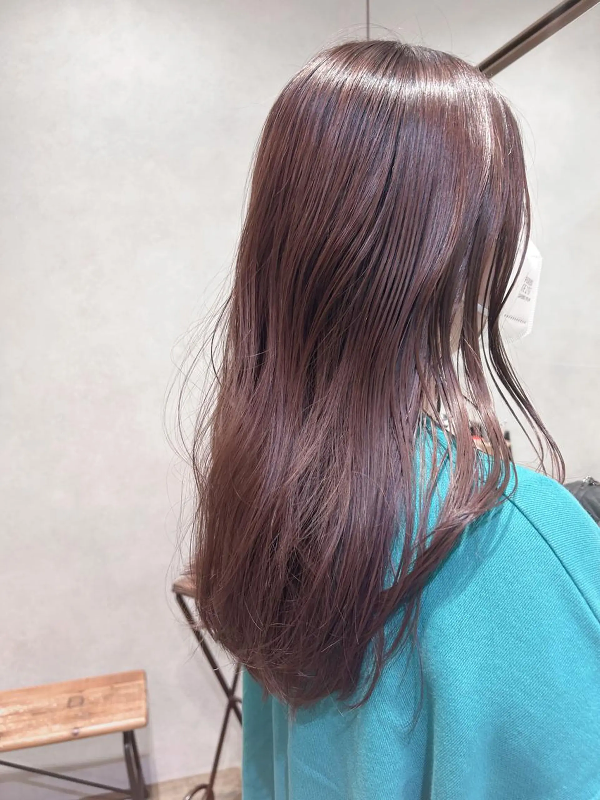 セミロング カラー 透明感カラー ラベンダーカラー 艶透明感カラー/ ルーズパーマ/田中のヘアスタイル