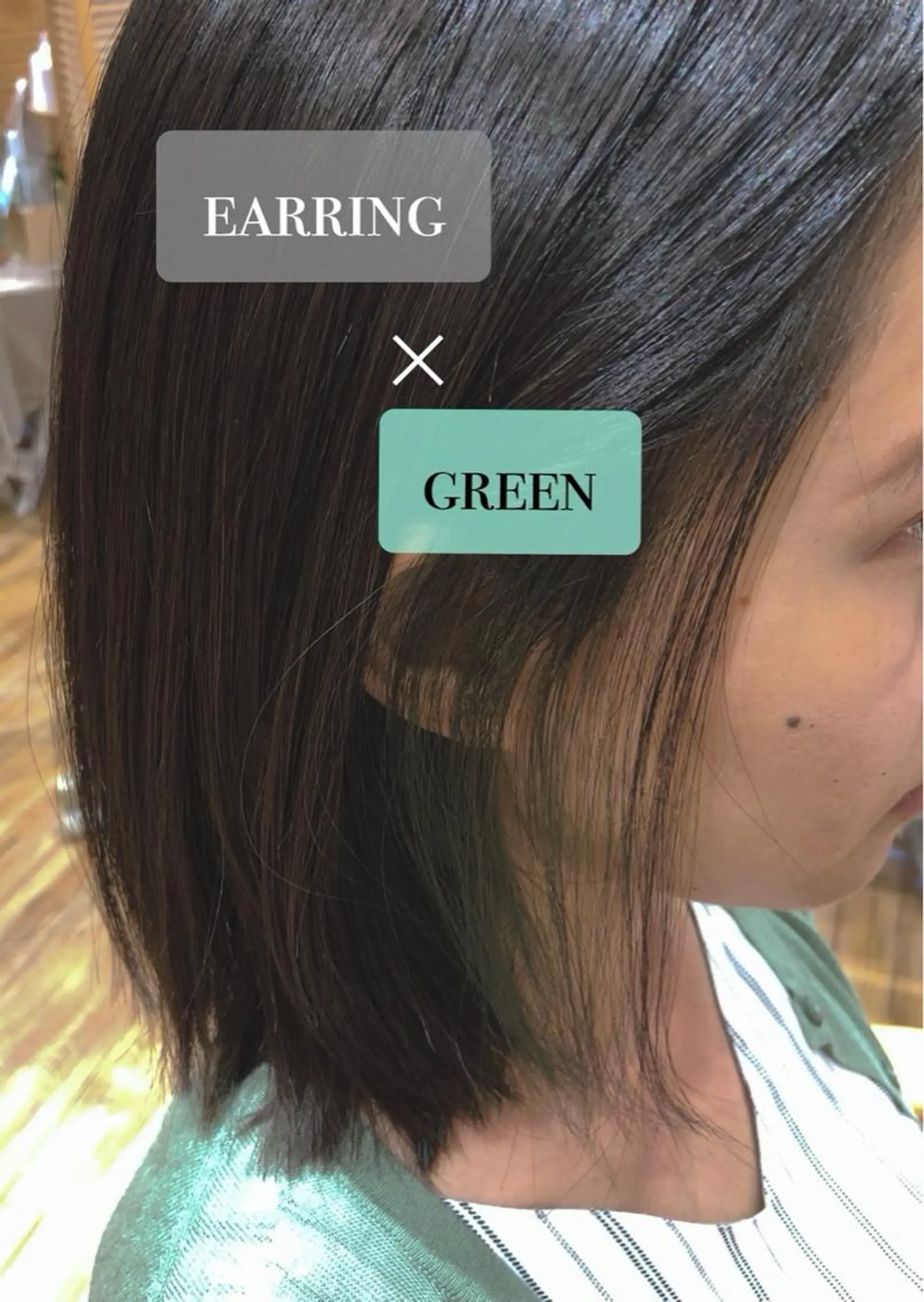 ミディアム カラー FELICE of hair 田口千尋のヘアスタイル
