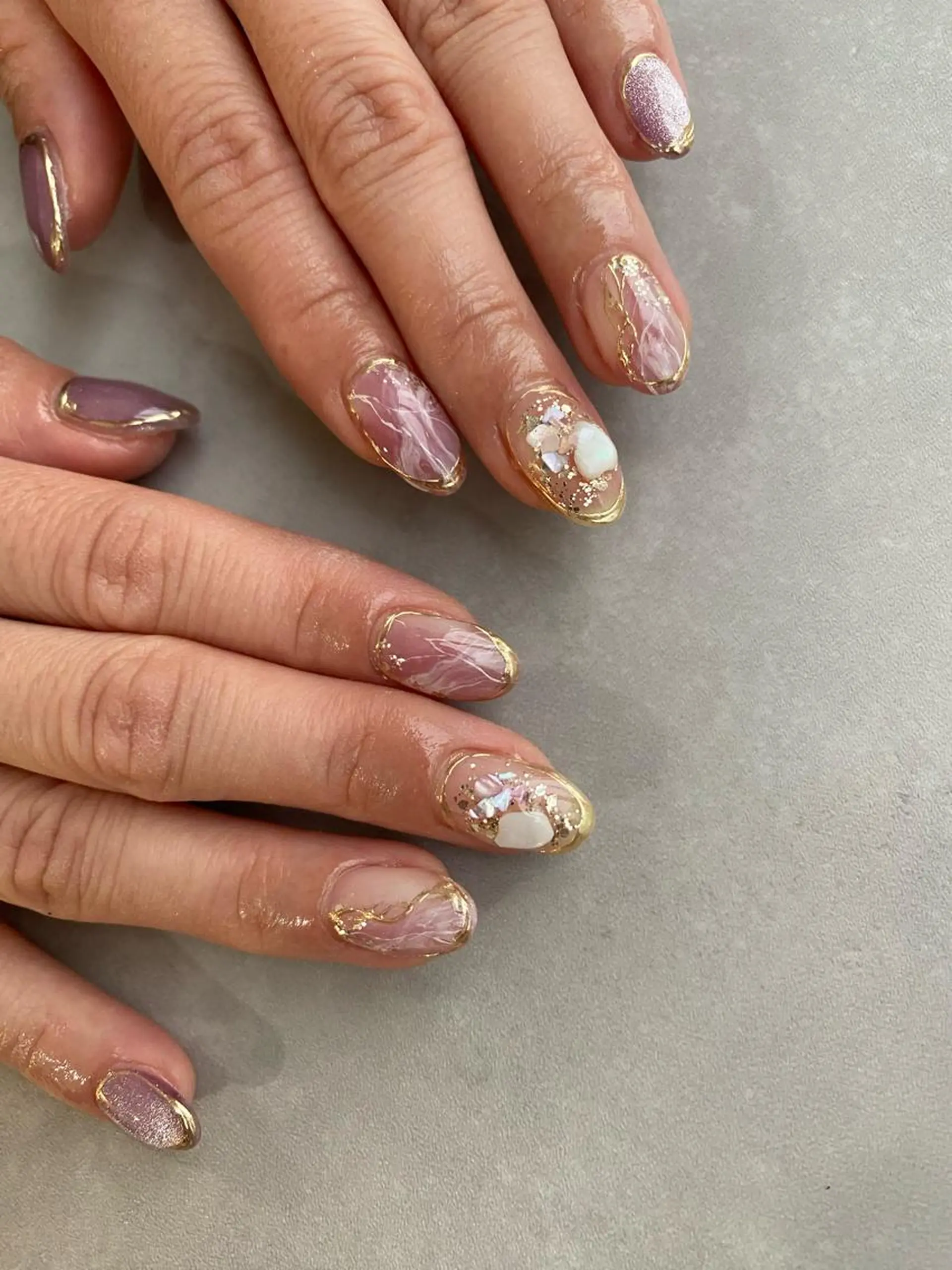 ネイル 持ち込み ハンドネイル hyakutake itsumiのネイルデザイン