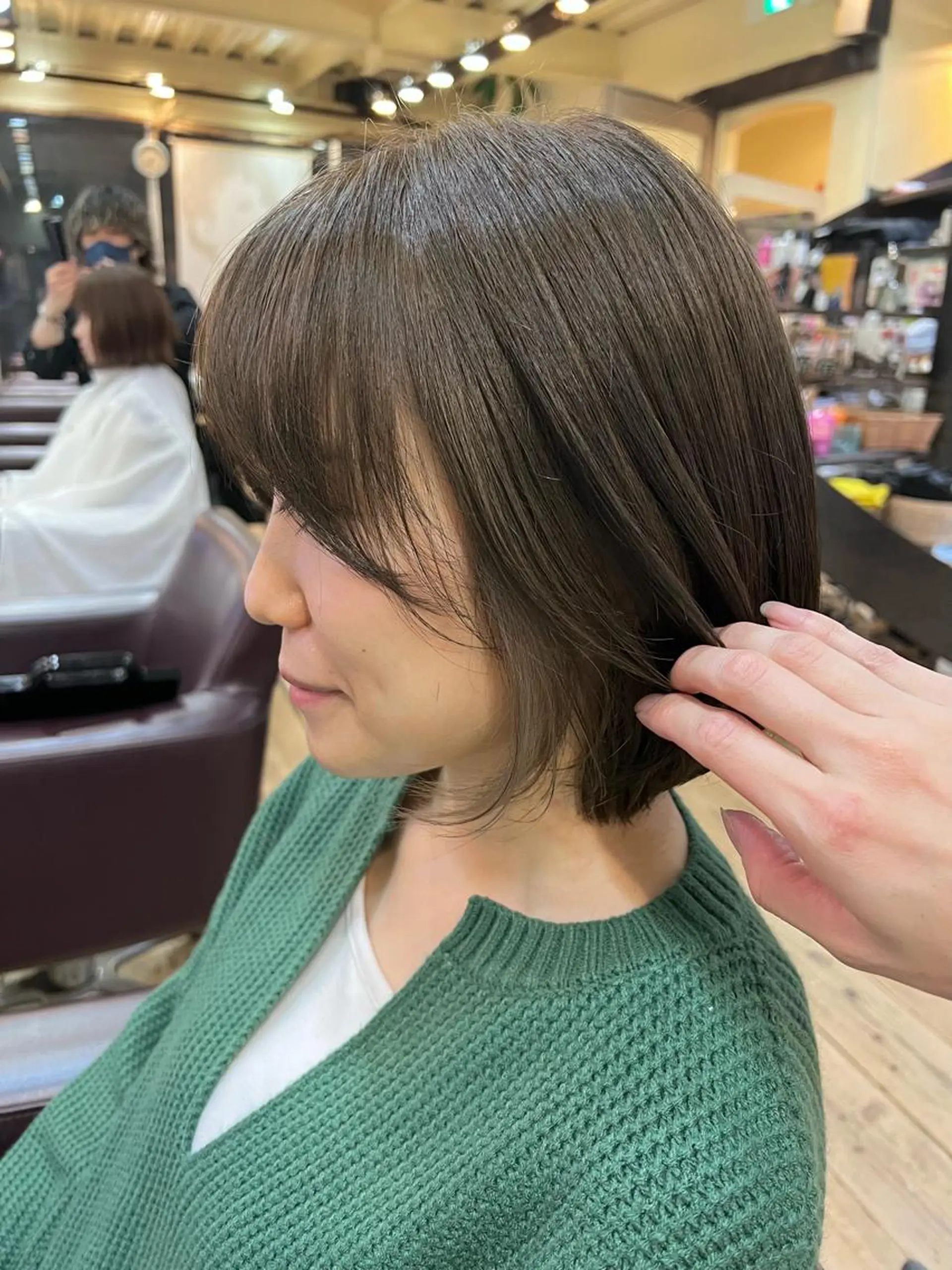 ショート カラー イヤリングカラー ボブ 「sumi」 AMIのヘアスタイル