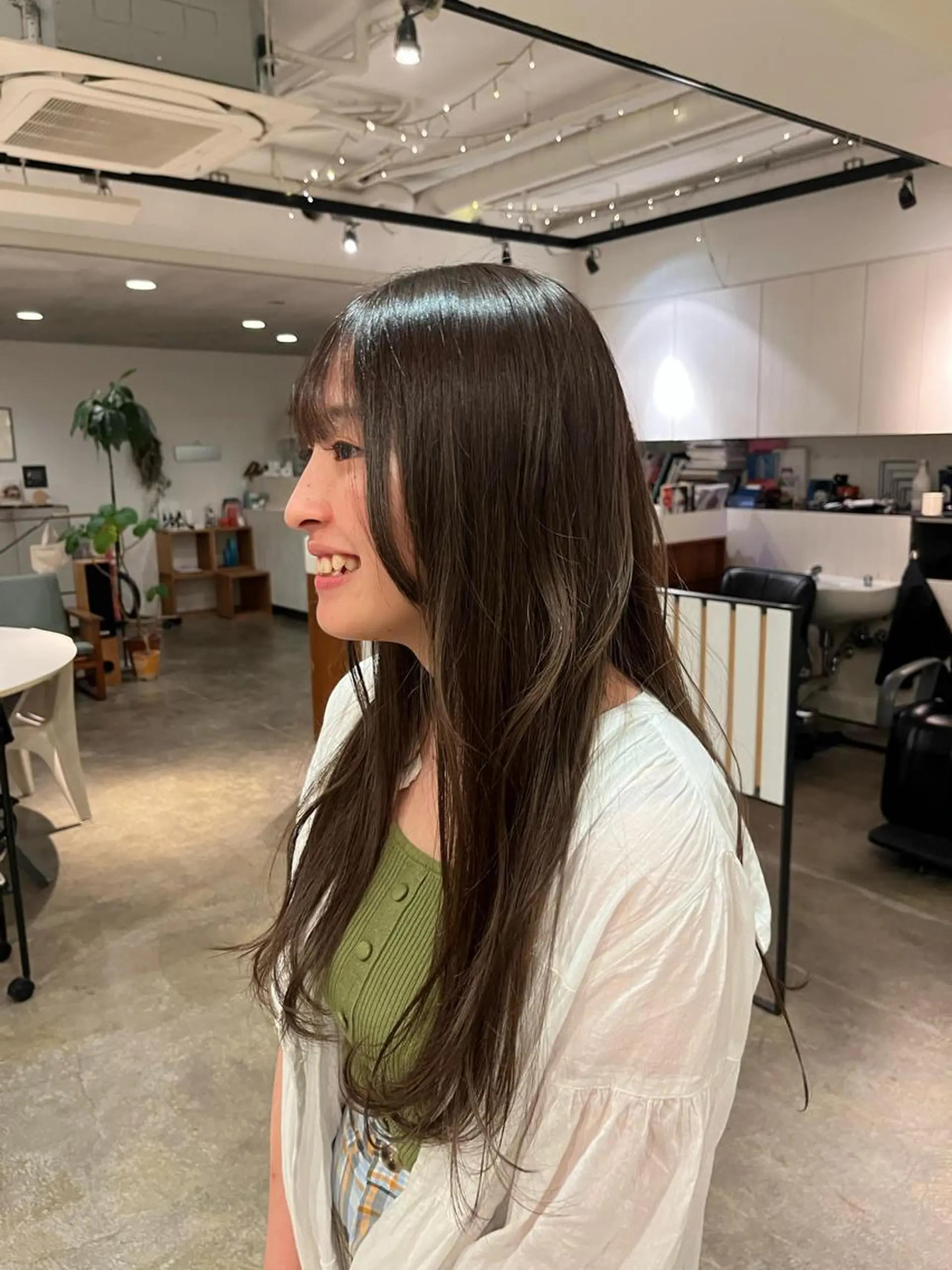 ロング カラー うる艶カラー/恵比寿 ベージュ/丸山陽平のヘアスタイル