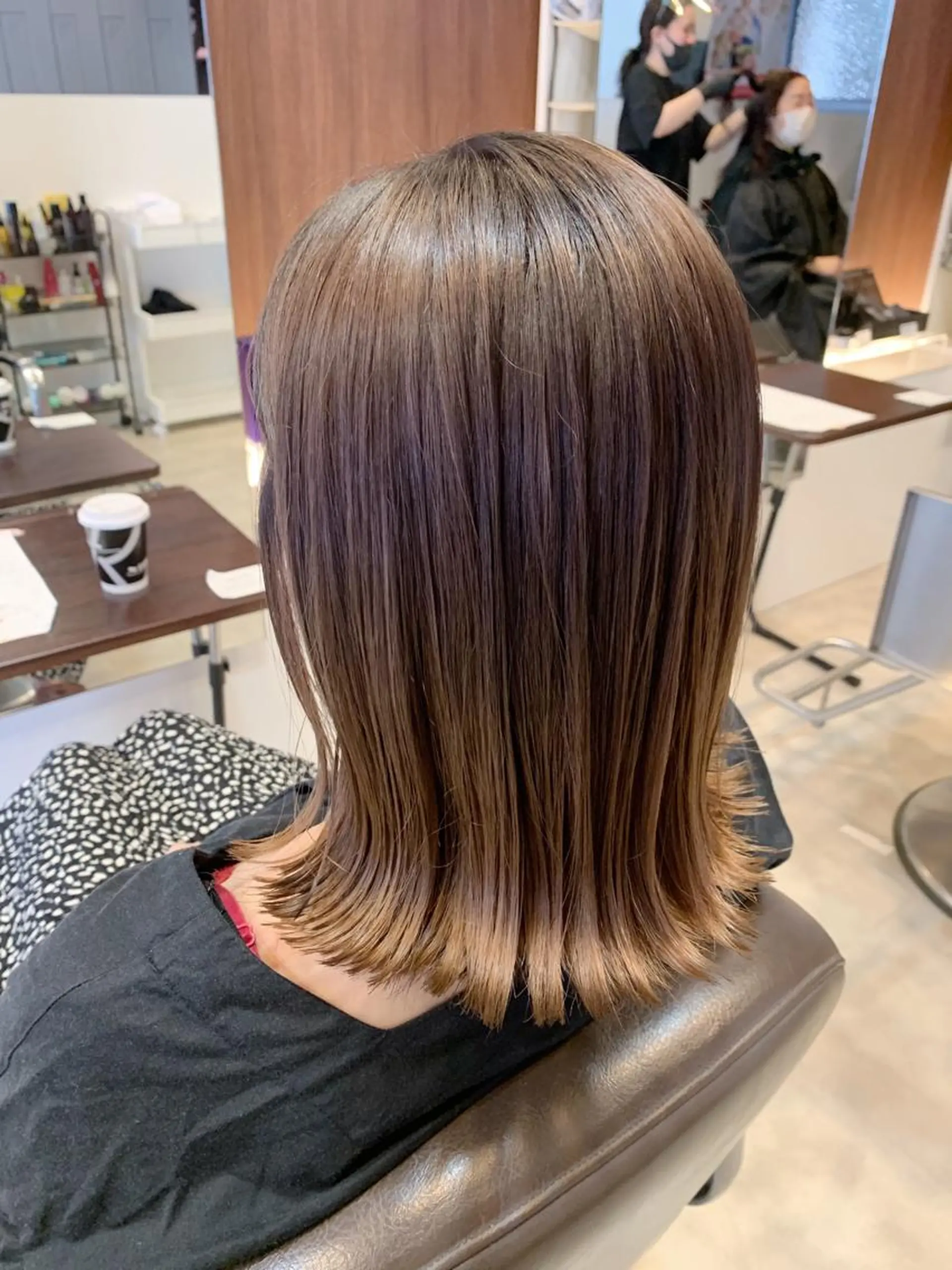 ミディアム メンズパーマ/難波/ 心斎橋　室園亮佑のヘアスタイル