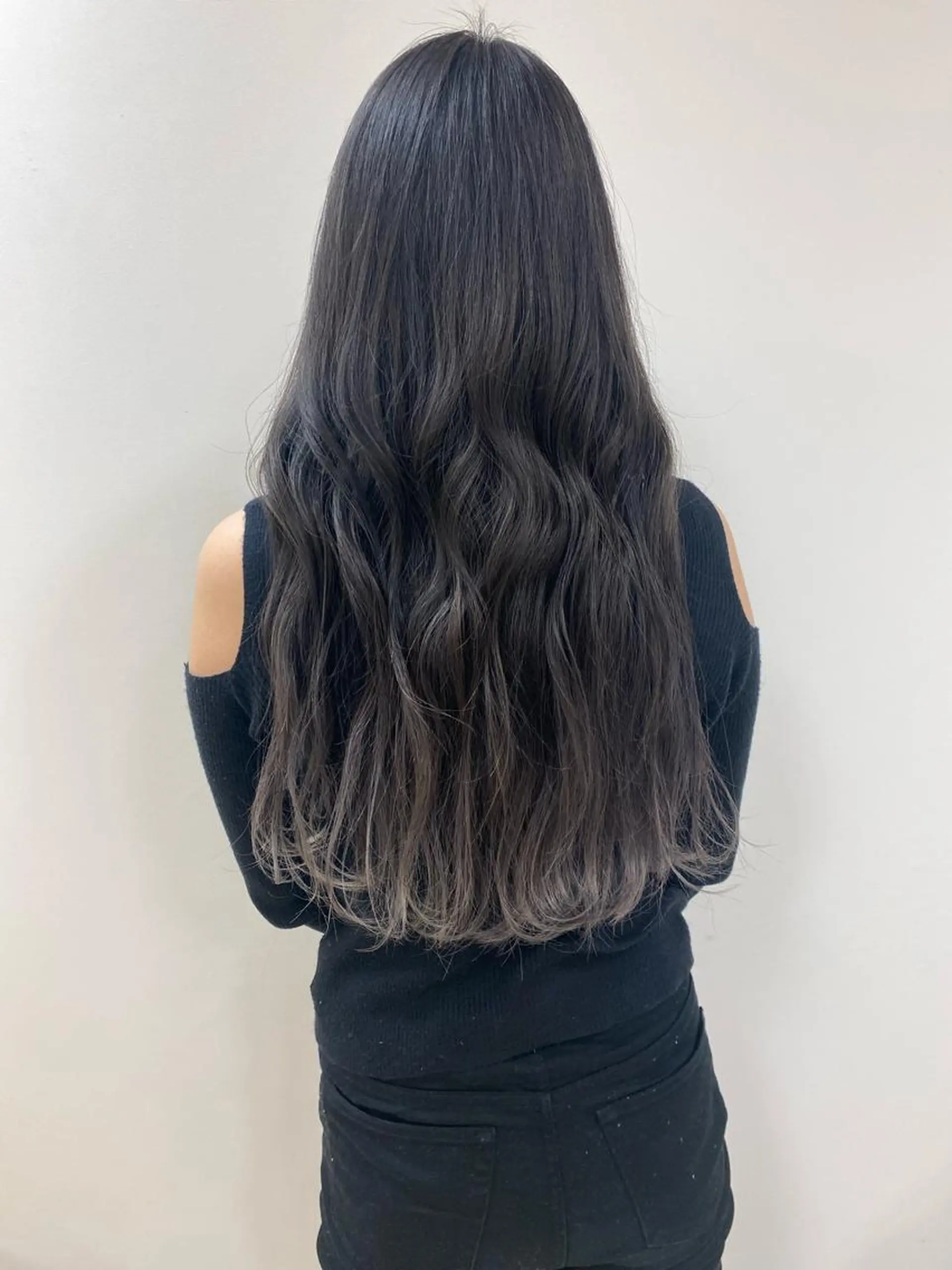 ロング カラー バレイヤージュ レイヤーカット ヘアカラー トリートメント ヘアセット ハイトーン/ウルフ /レイヤー/坂野幸伸のヘアスタイル