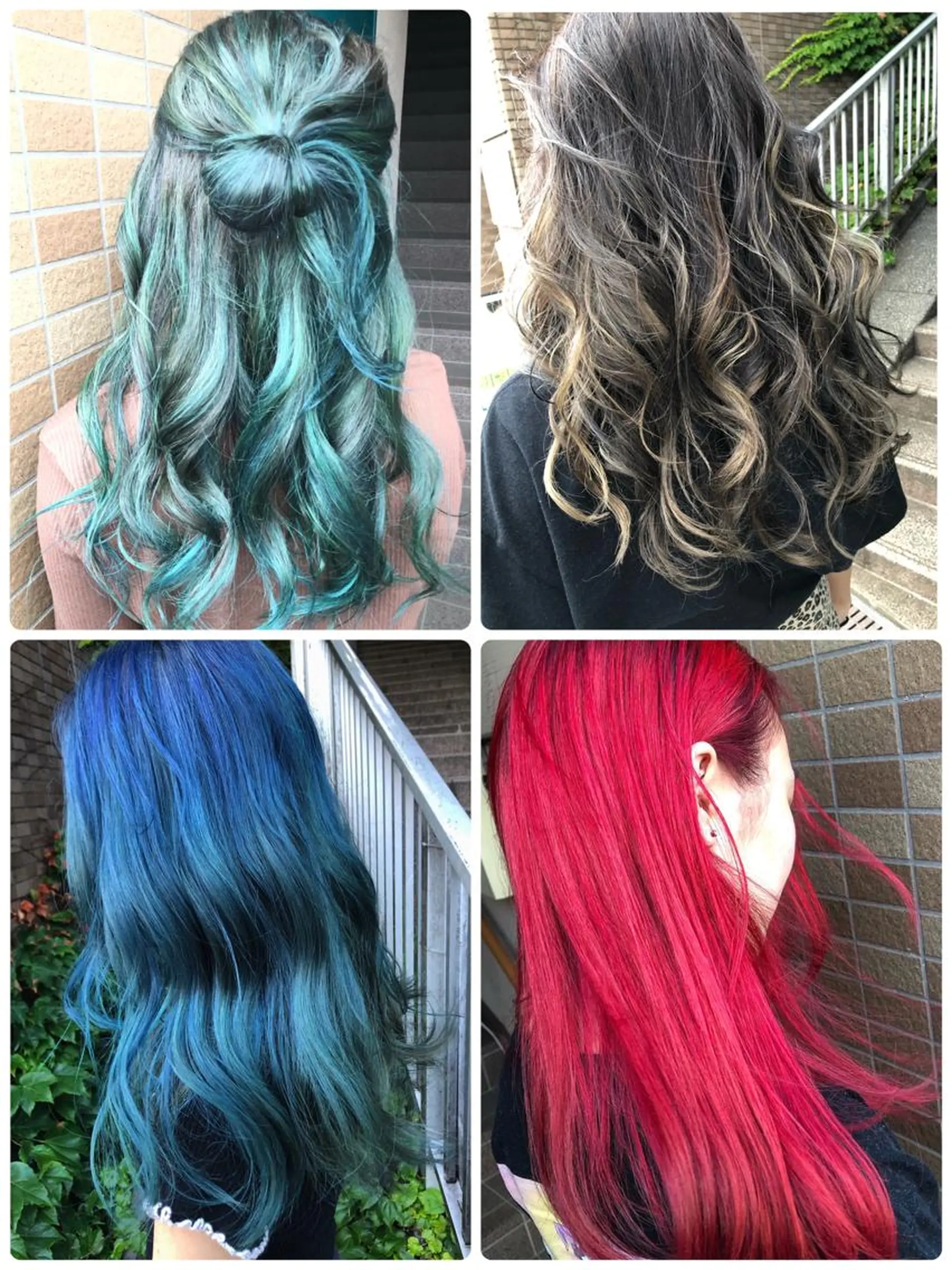 ロング カラー アートディレクター ワダヒサノリのヘアスタイル