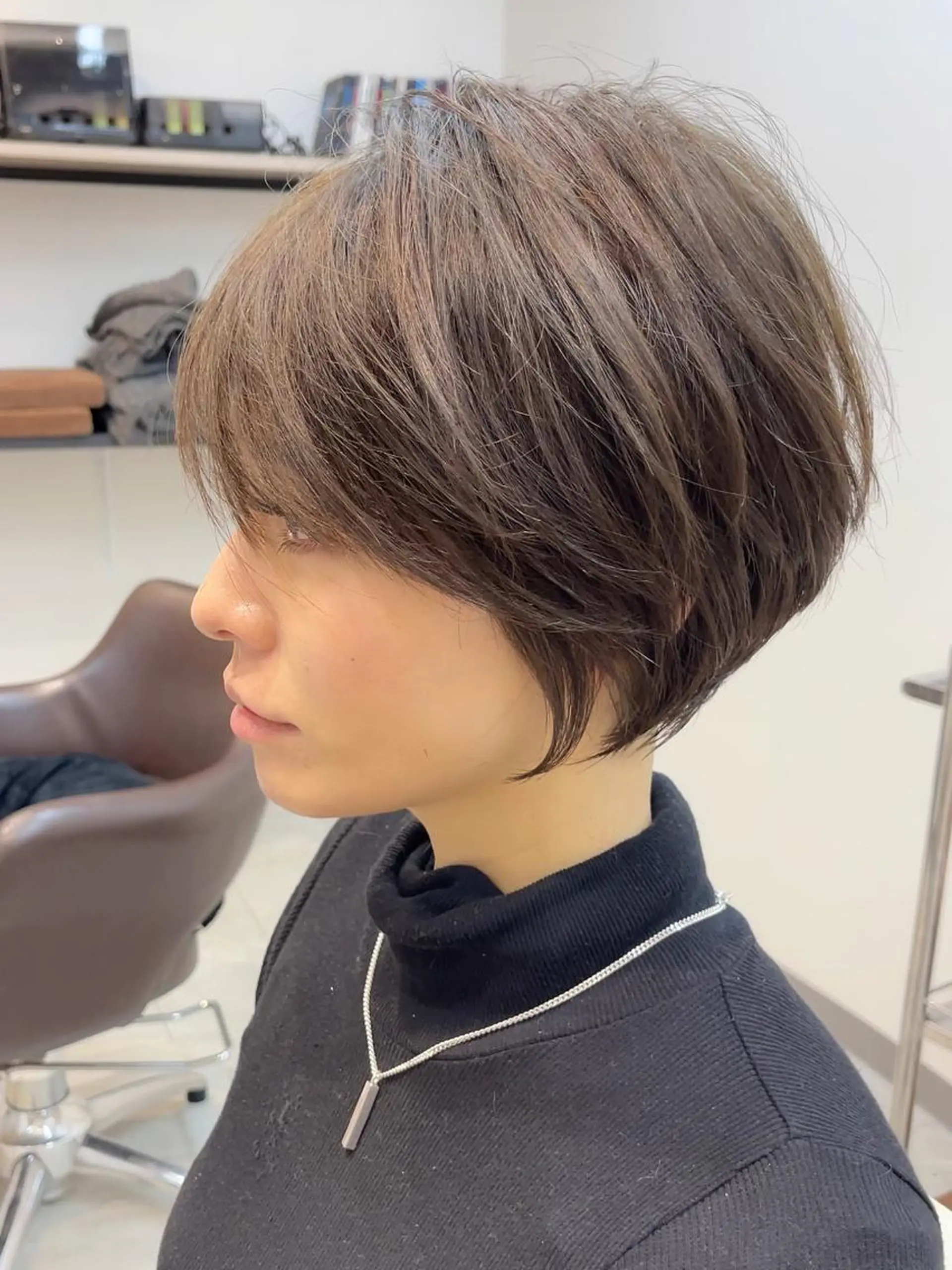 ショート 韓国風レイヤー ショート/犬塚 優介のヘアスタイル