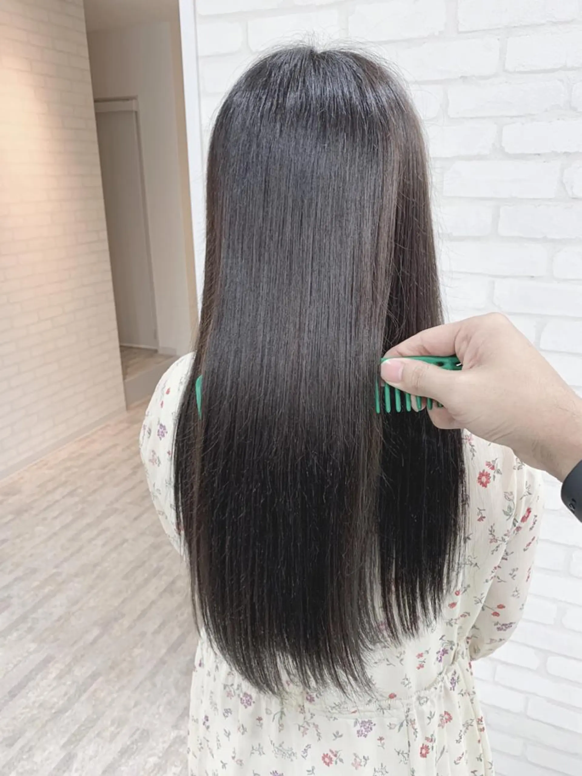 ロング 髪質改善 髪質改善カラーのヘアスタイル