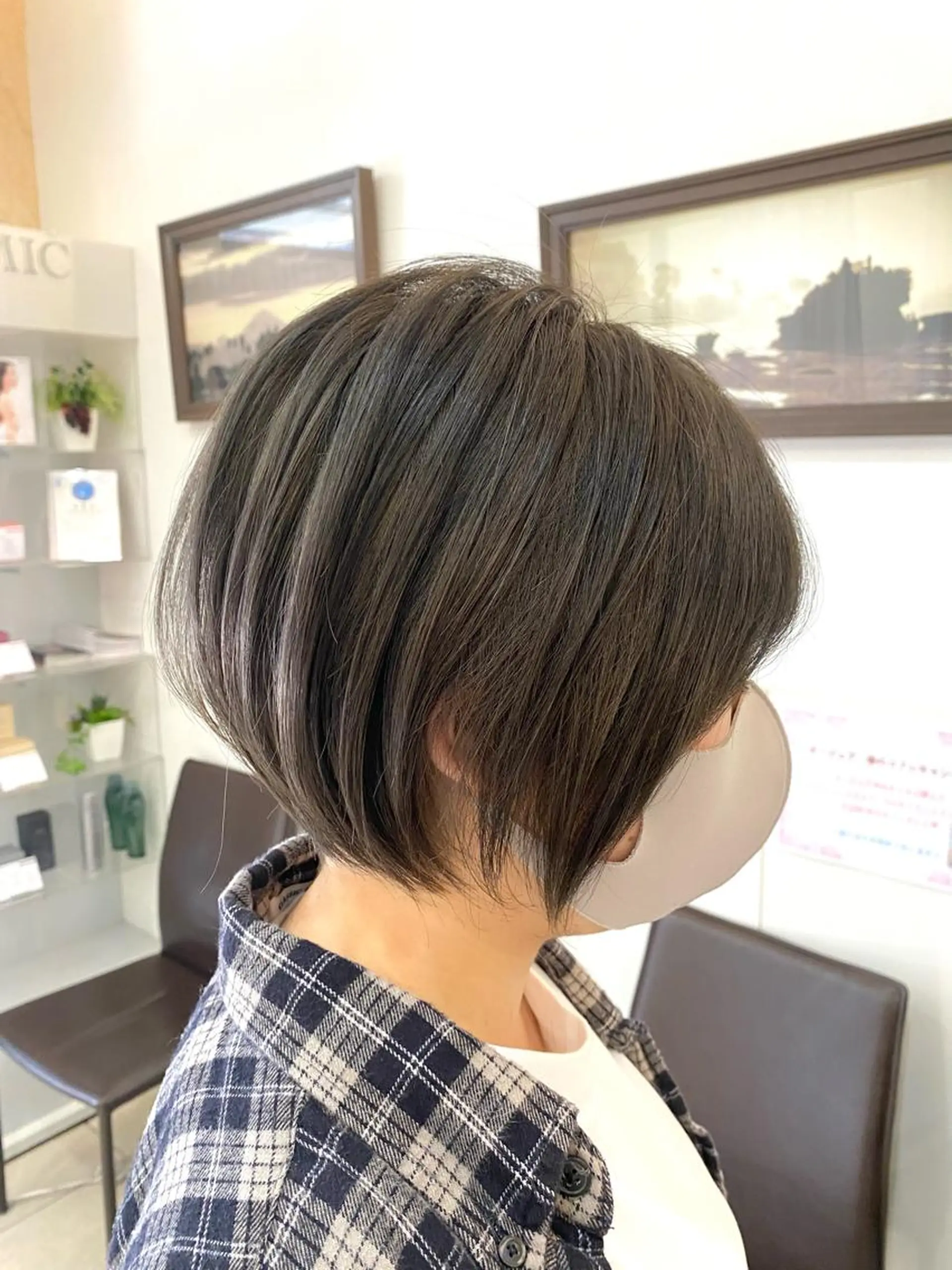 ショート カラー アッシュ グレージュ ショートヘア カット ヘアカラー トリートメント 《大人気髪質改善》 プログレス国分寺店のヘアスタイル