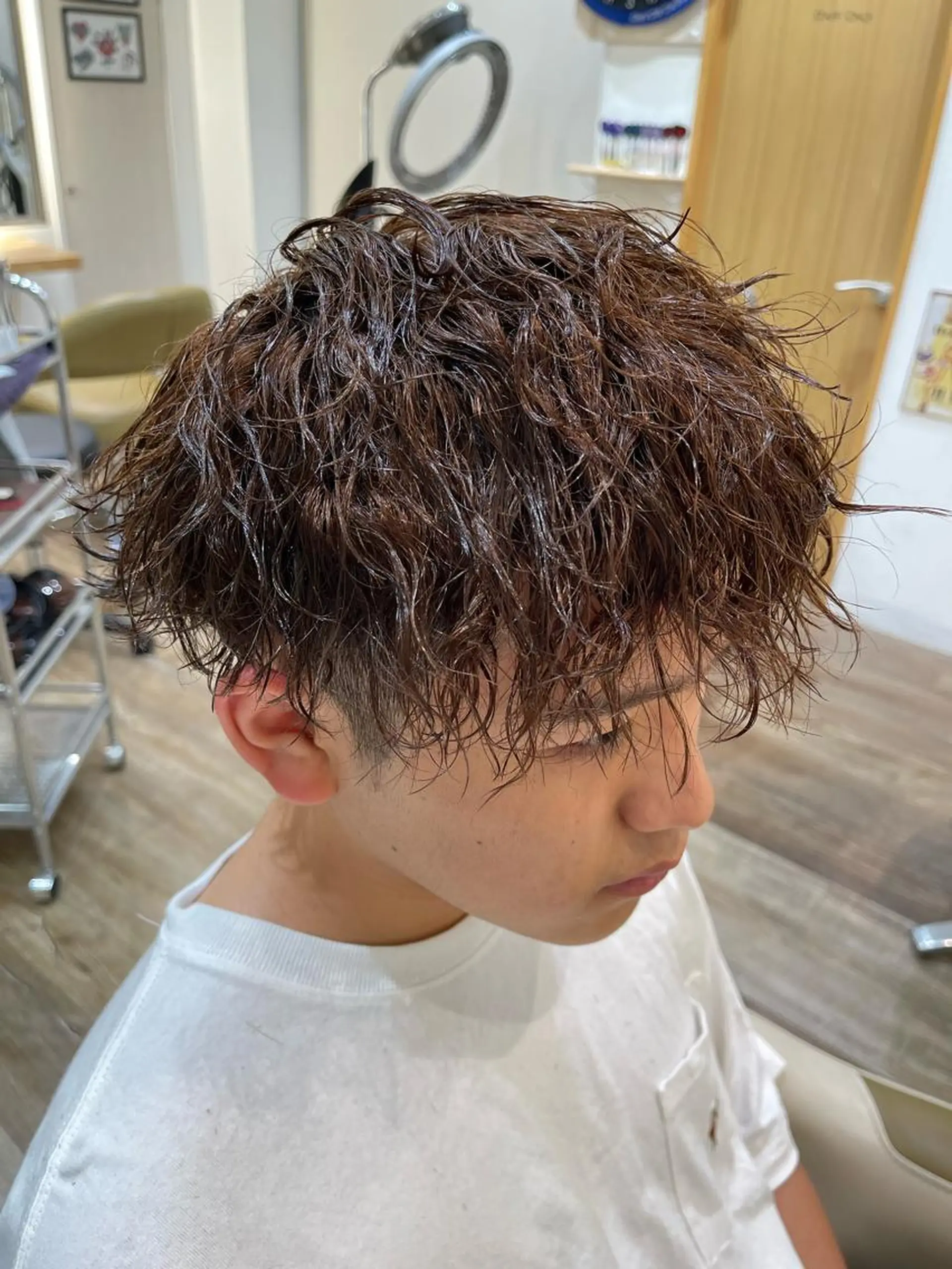 カラー パーマ メンズ メンズパーマ 北原寿樹のヘアスタイル