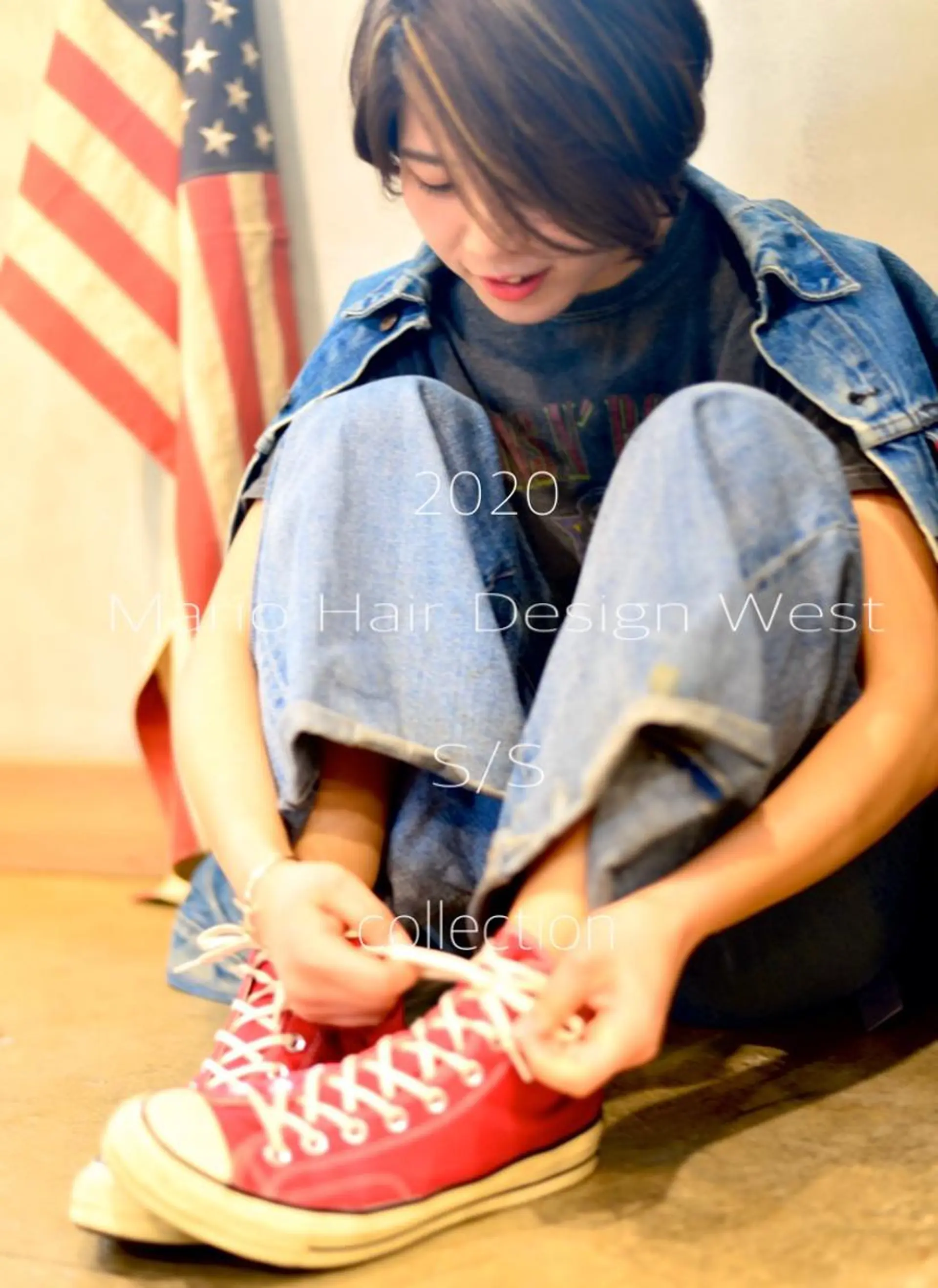 ショート カラー ショートボブ ハイライトカラー ボブ ハイライト ショートヘア 竹嶌 健吾のヘアスタイル