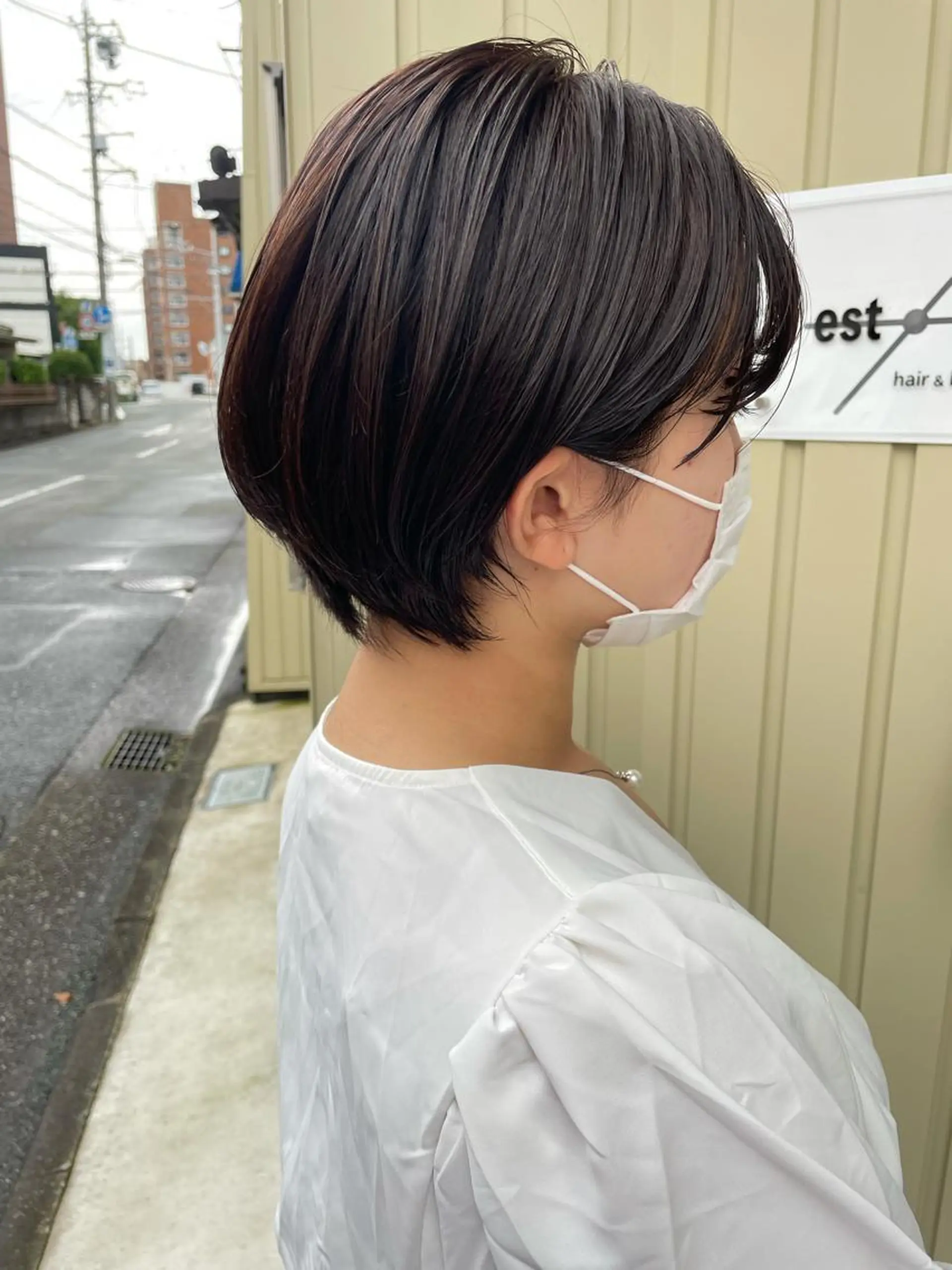 ショート カラー ケアブリーチ /髪質 改善/古橋圭史郎のヘアスタイル