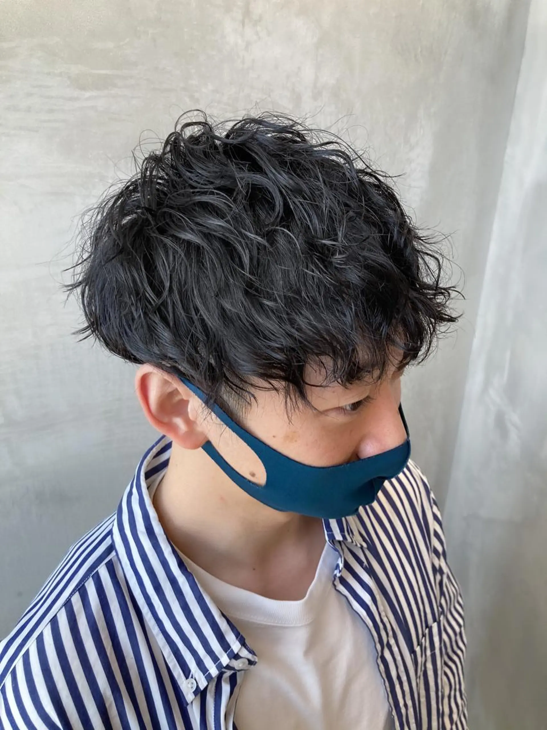 ショート パーマ メンズ 波巻きスパイラルパー マ/シャドウパーマ駿のヘアスタイル