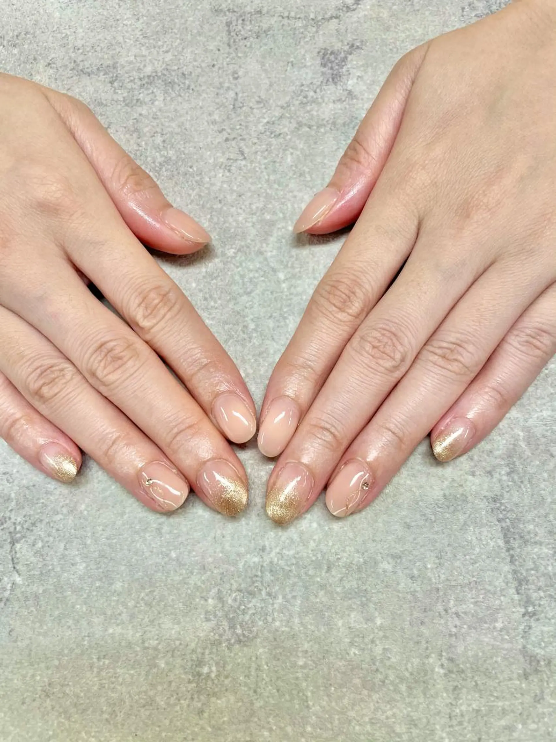 ネイル オフィスネイル ピンク ピンクベージュ FASTNAIL PLUS 新宿店のネイルデザイン