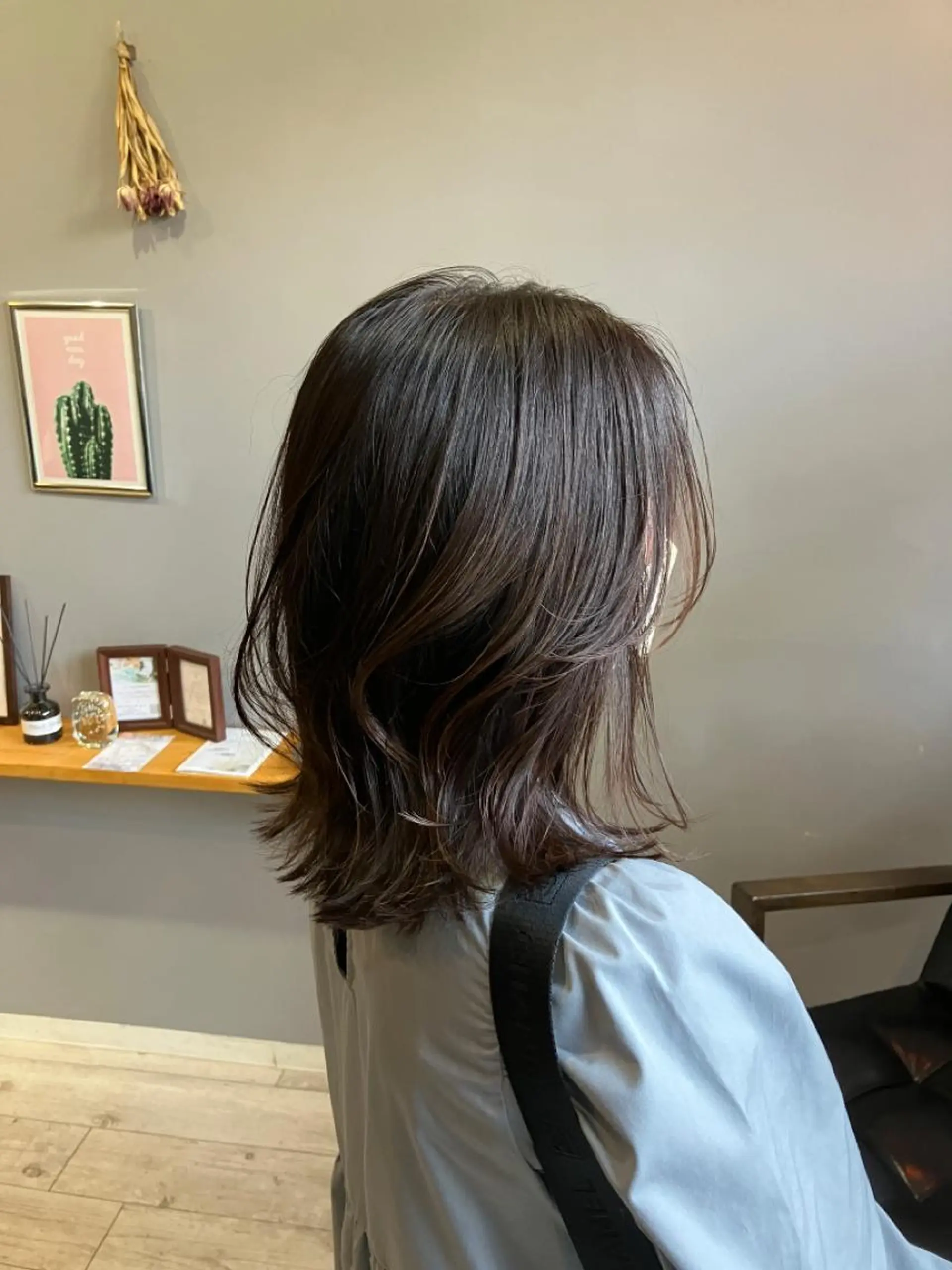 ミディアム カラー カット 渡辺俊介 暗髪カラー /美髪矯正/髪質改善のヘアスタイル