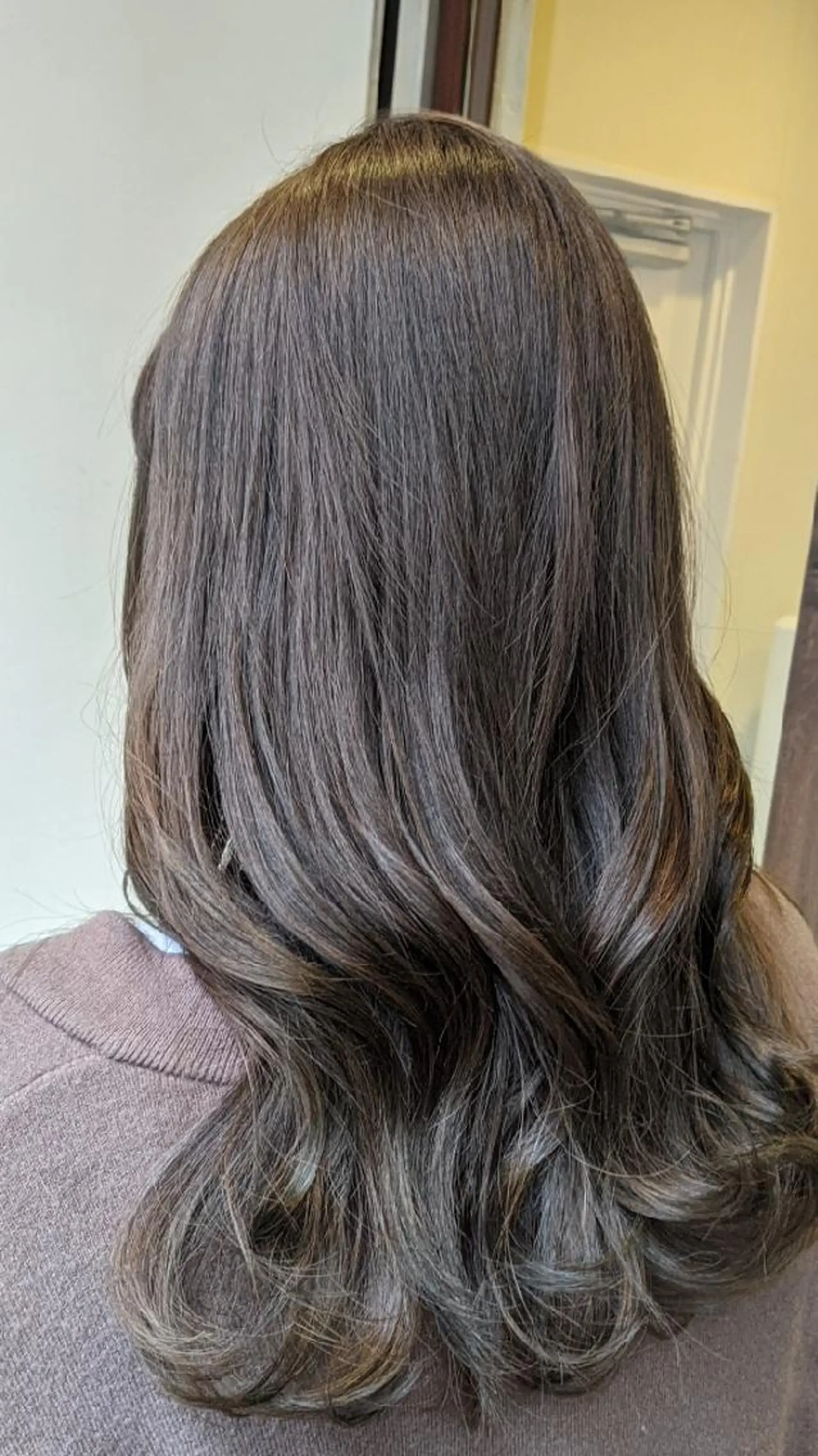 ロング 髪質改善＆白髪ぼかし カラー♡店長みやけ♡のヘアスタイル