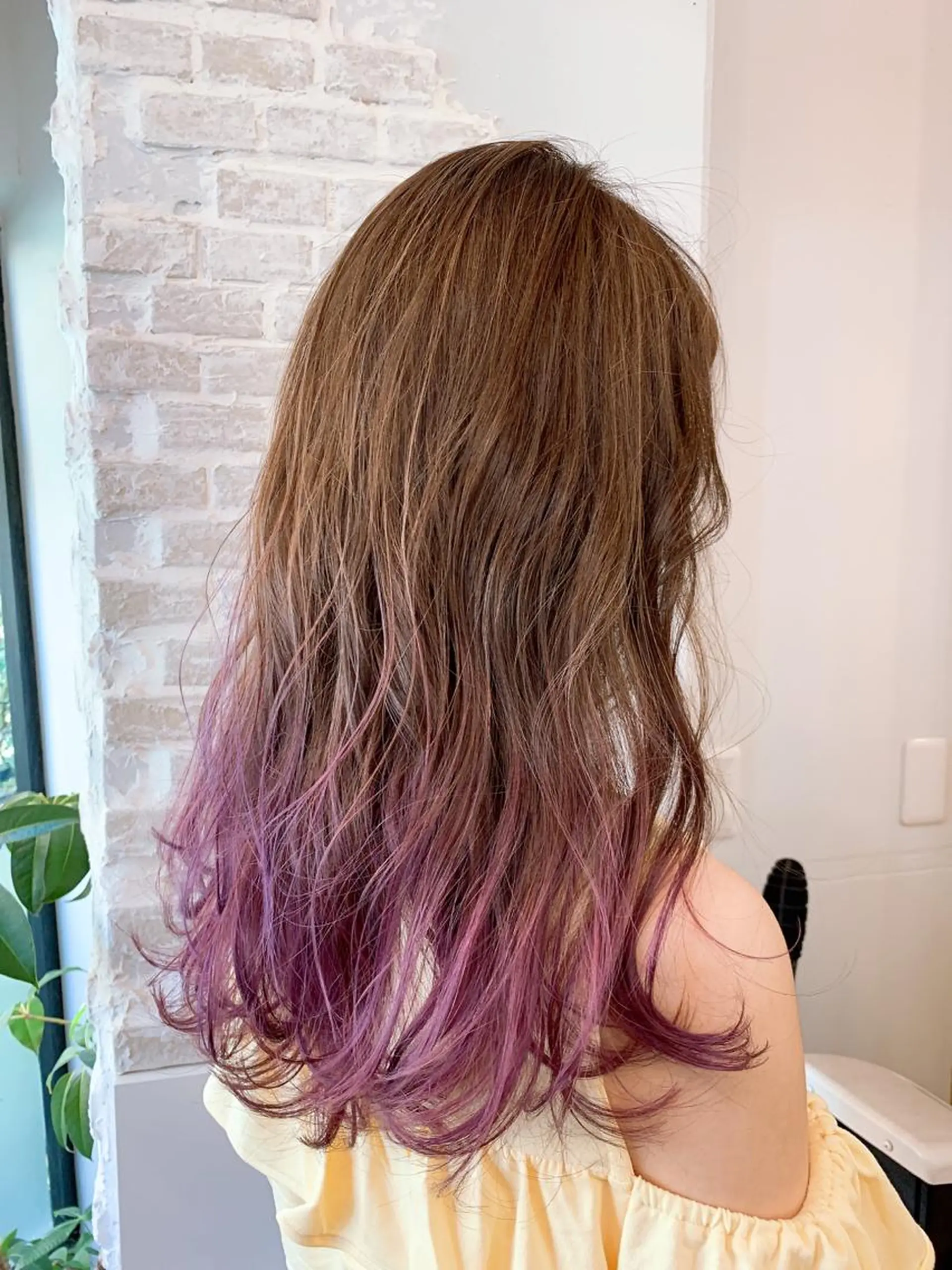 セミロング カラー Real me 鈴木のヘアスタイル