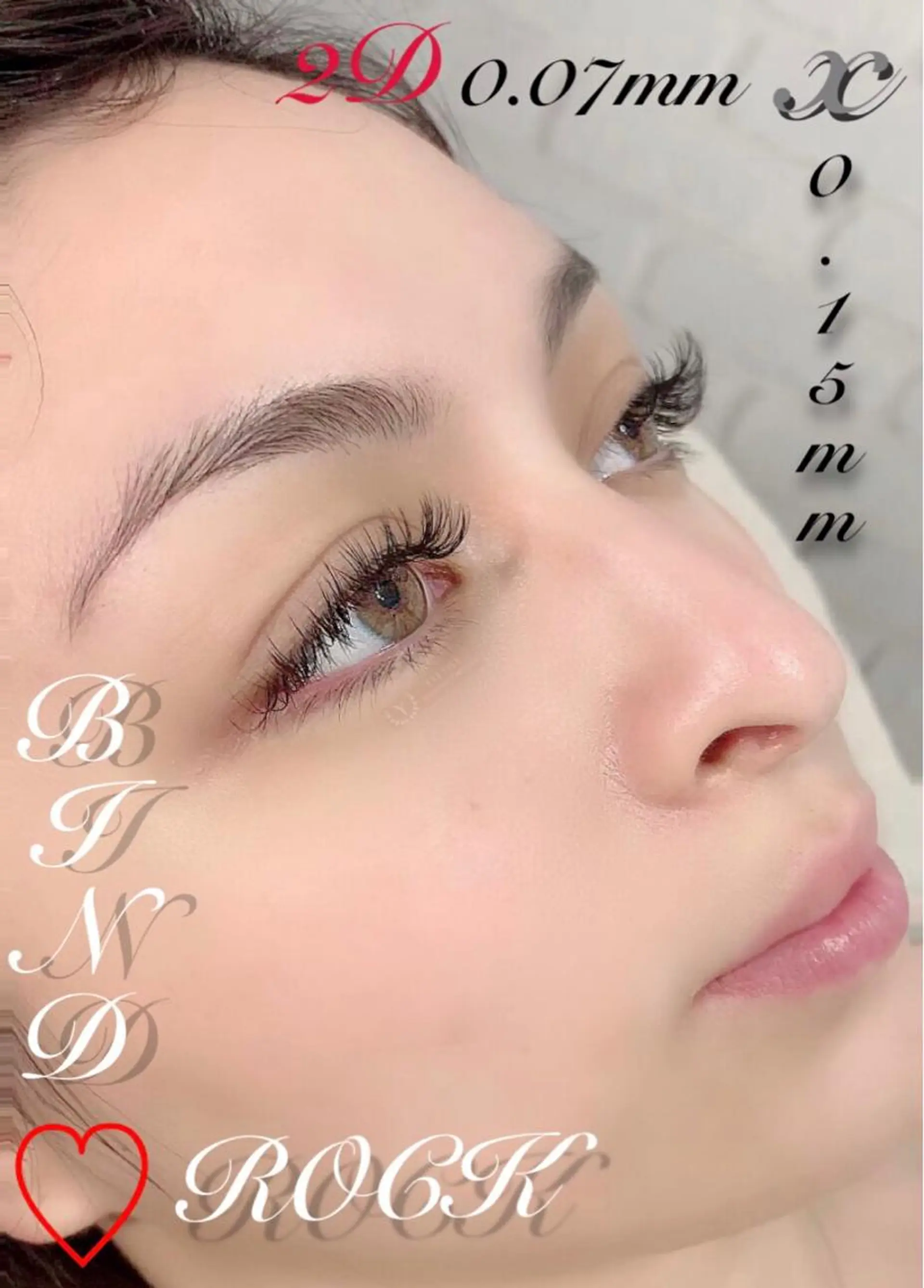 マツエク・マツパ バインドロック フラットラッシュ ゴージャス マツエク eyelash presh yukaのマツエク・マツパデザイン