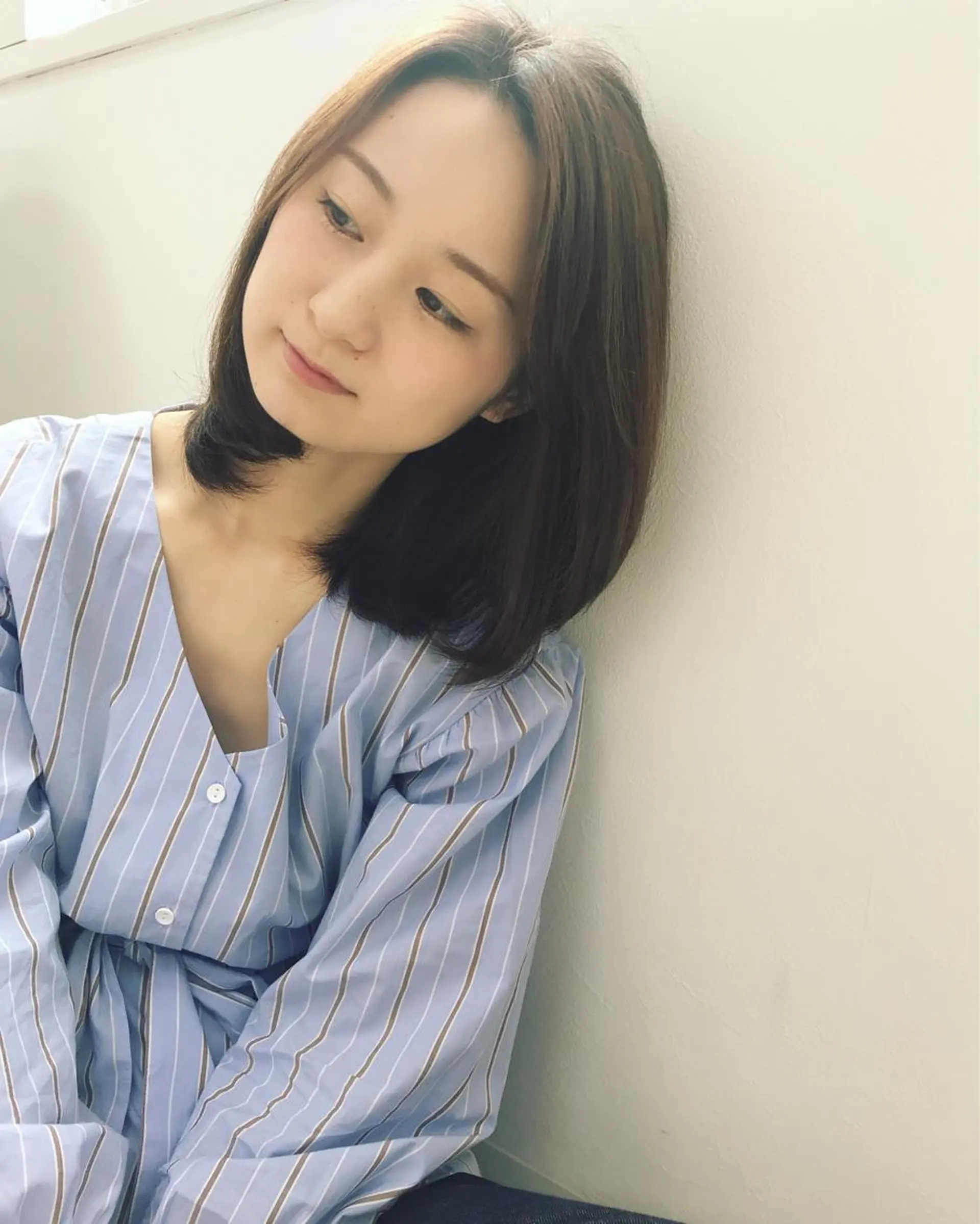 ミディアム 鎌田 祥江のヘアスタイル