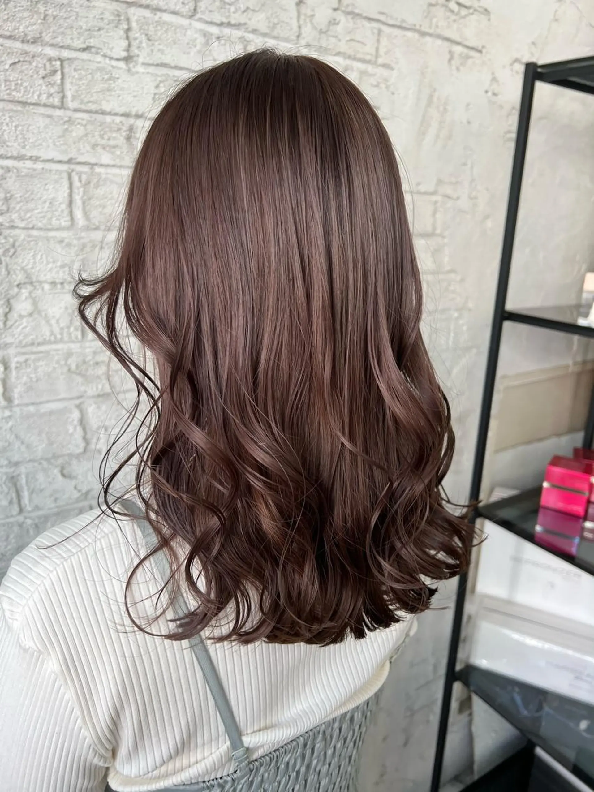 セミロング カラー エクステ＆艶カラー 🎀YURINA🎀のヘアスタイル