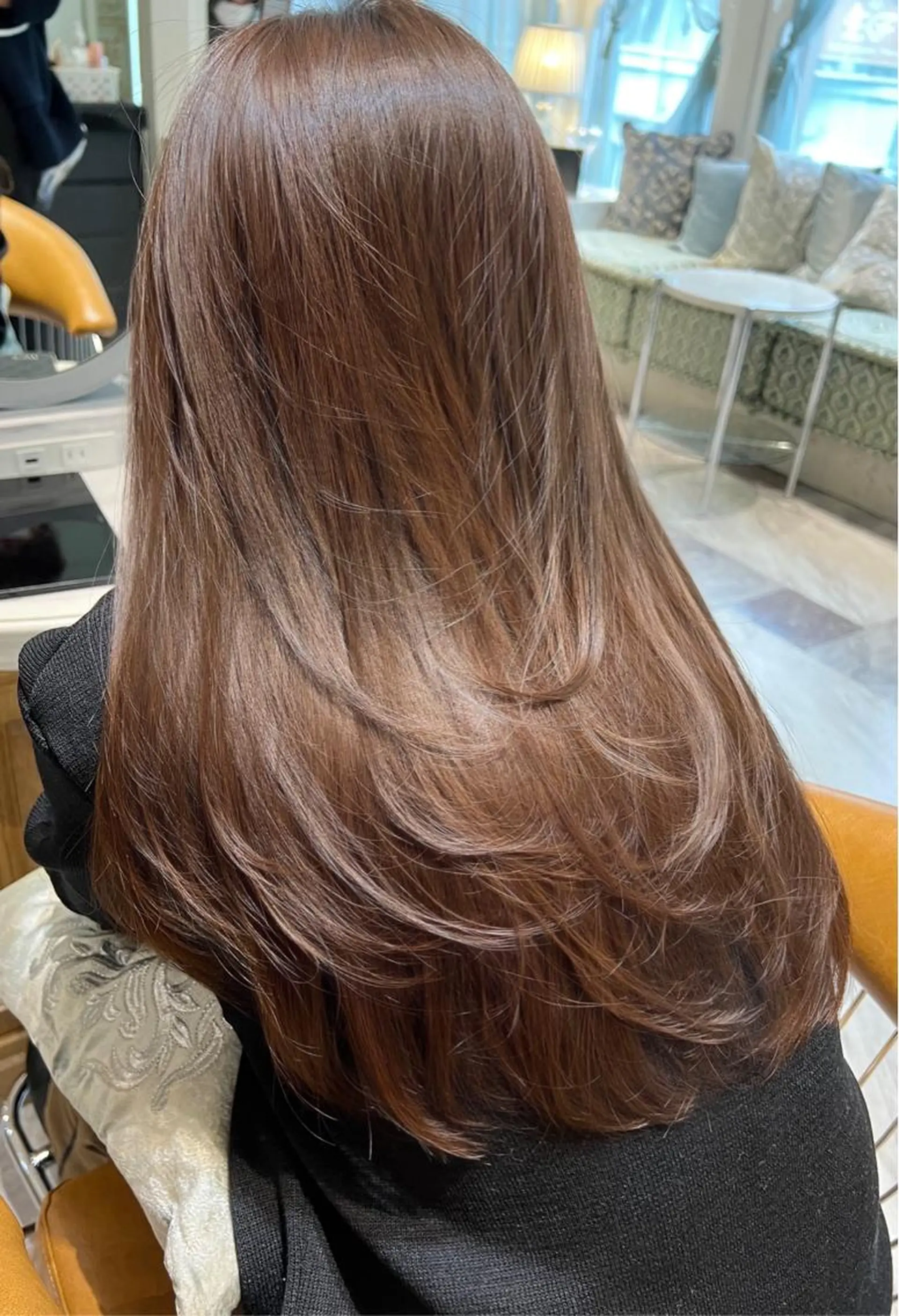 ロング カラー カット ヘアカラー トリートメント レイヤーカット/ 顔周り 五島巨幹のヘアスタイル