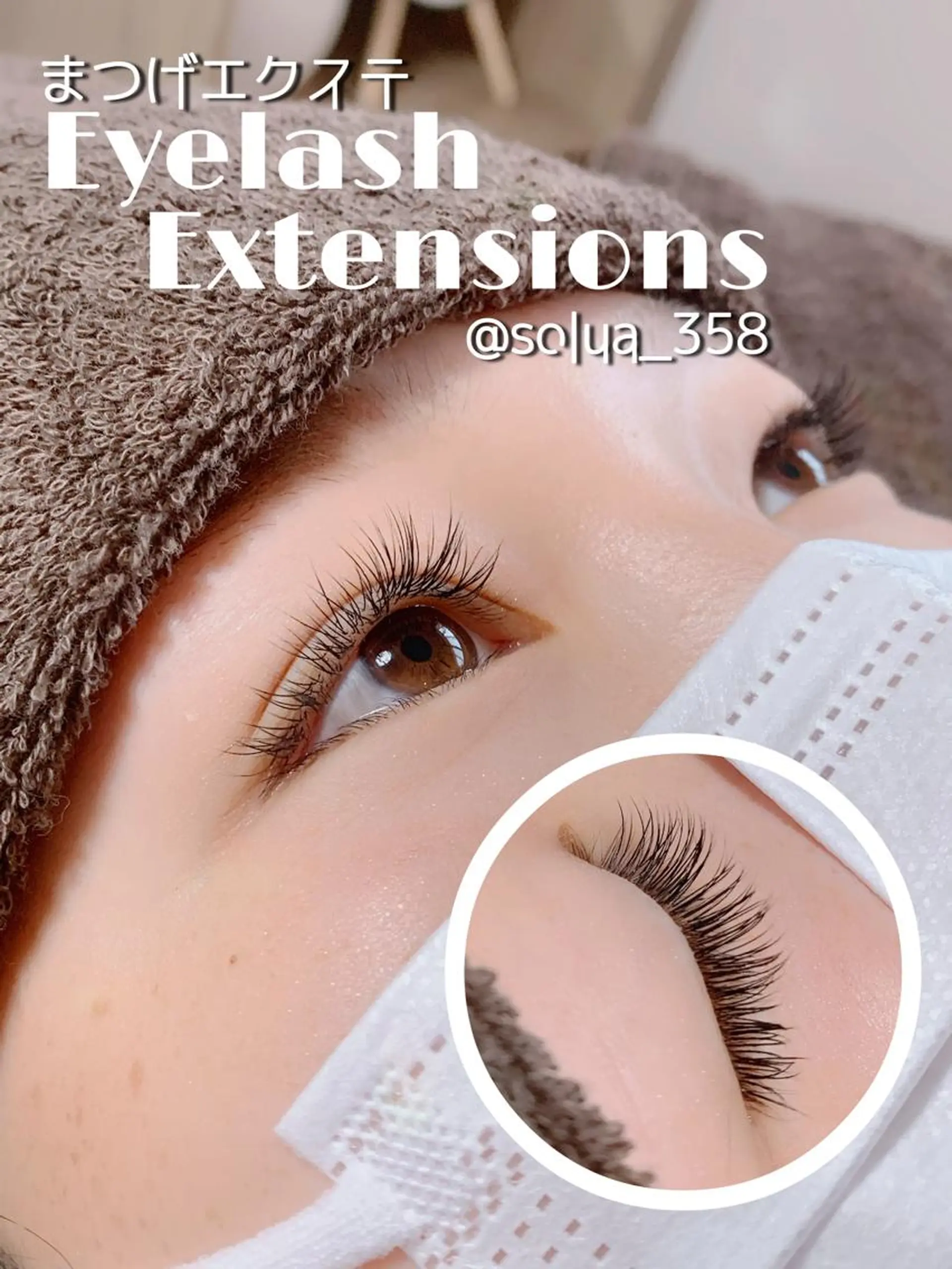 マツエク・マツパ Bカール フラットラッシュ ナチュラル マツエク solua Ayamiのマツエク・マツパデザイン