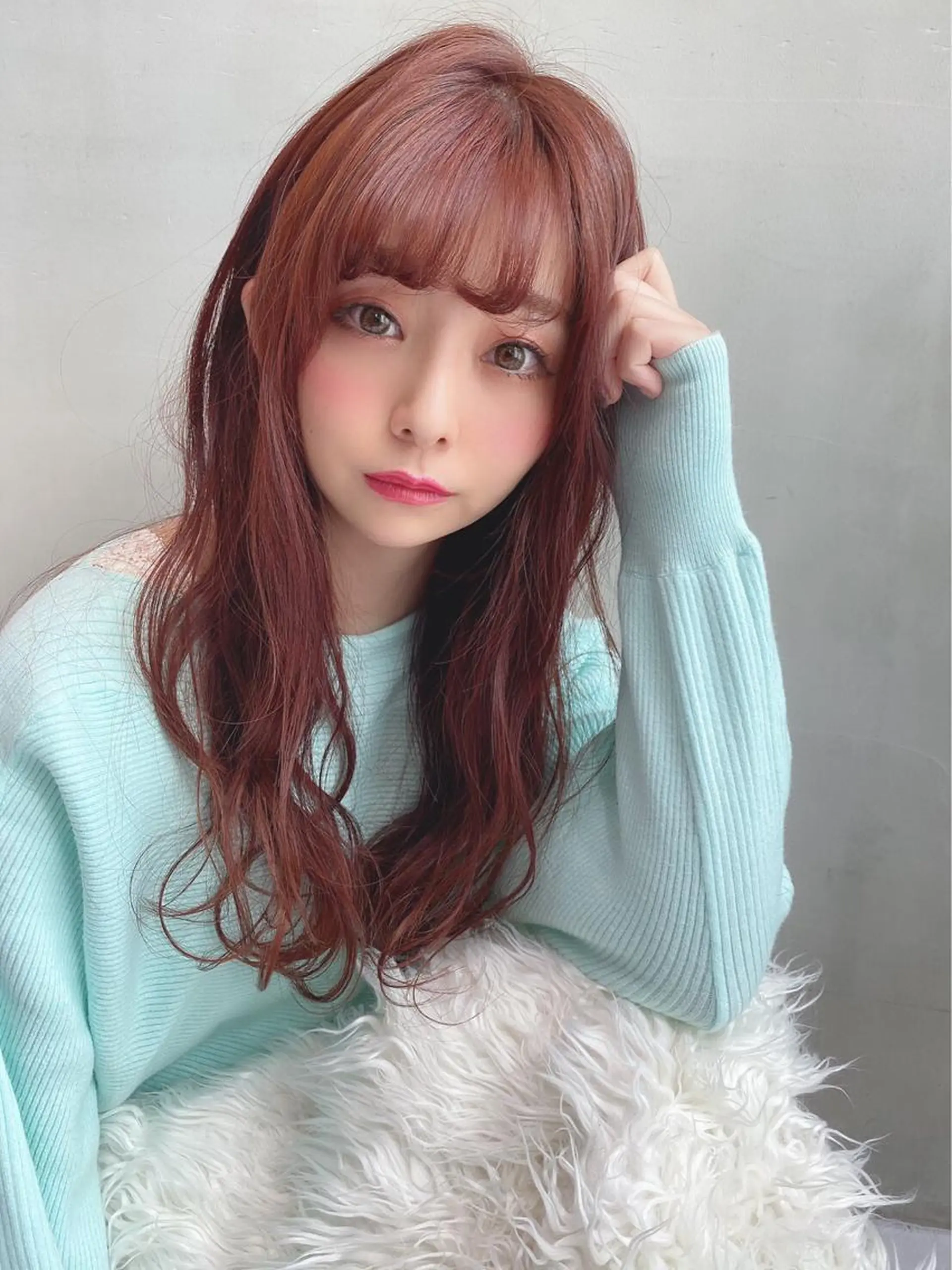 ロング カット ヘアカラー トリートメント 具志 正太のヘアスタイル