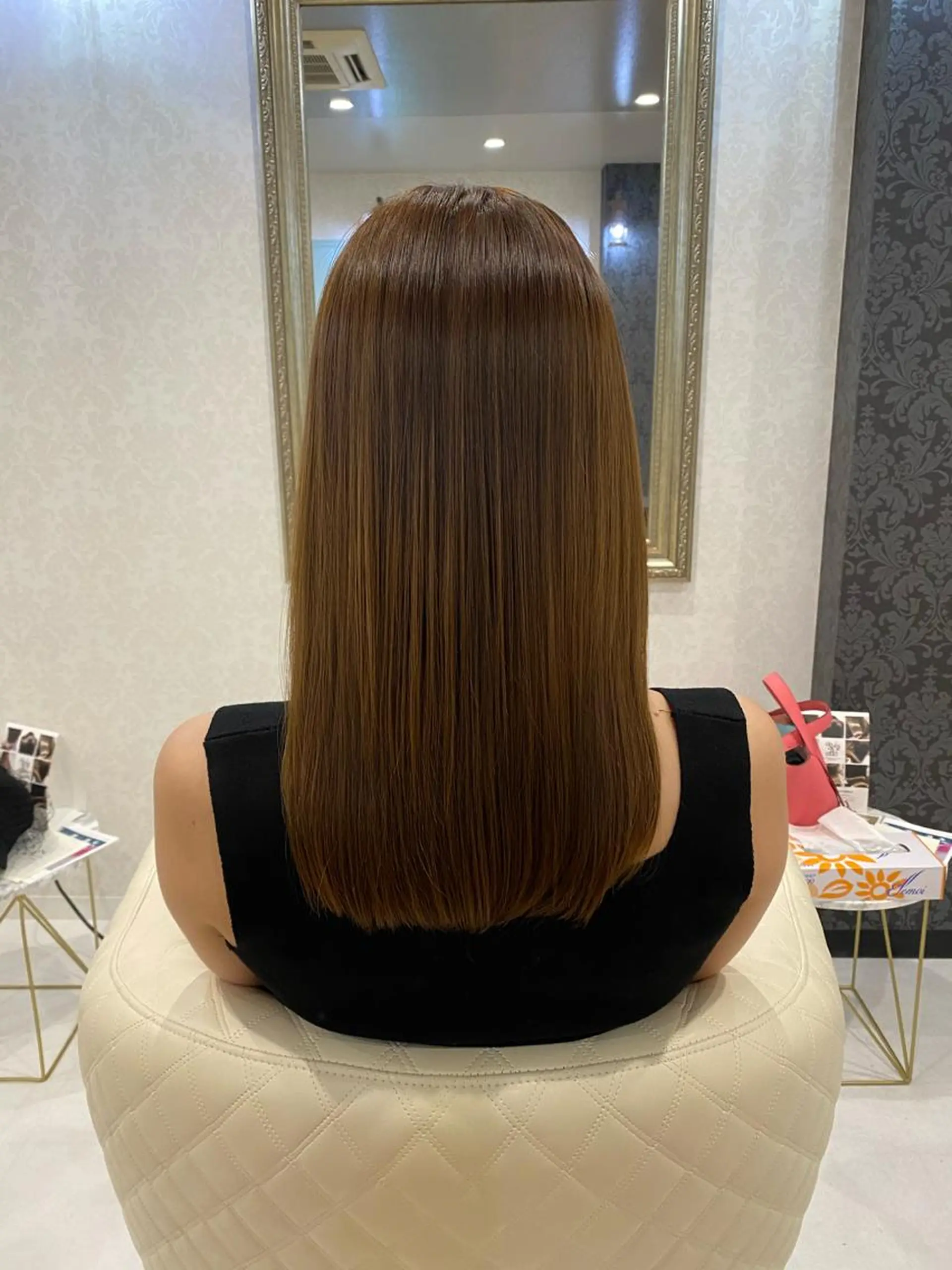 ロング カラー アディクシーカラー 髪質改善 ツバサ 髪質改善のヘアスタイル